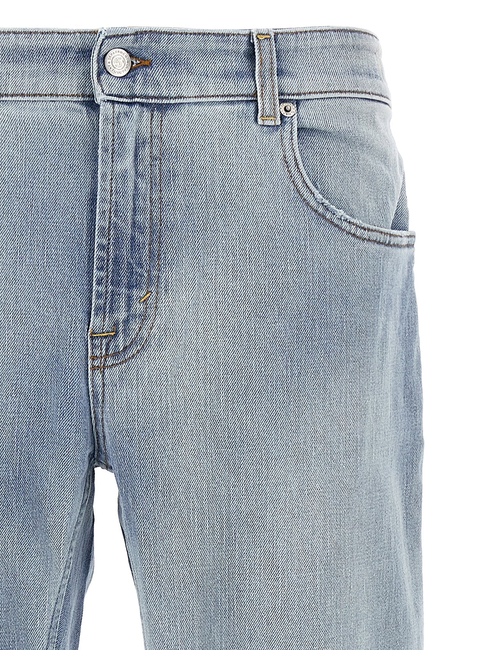 Department 5 Blue Cotton Slim Fit Jeans