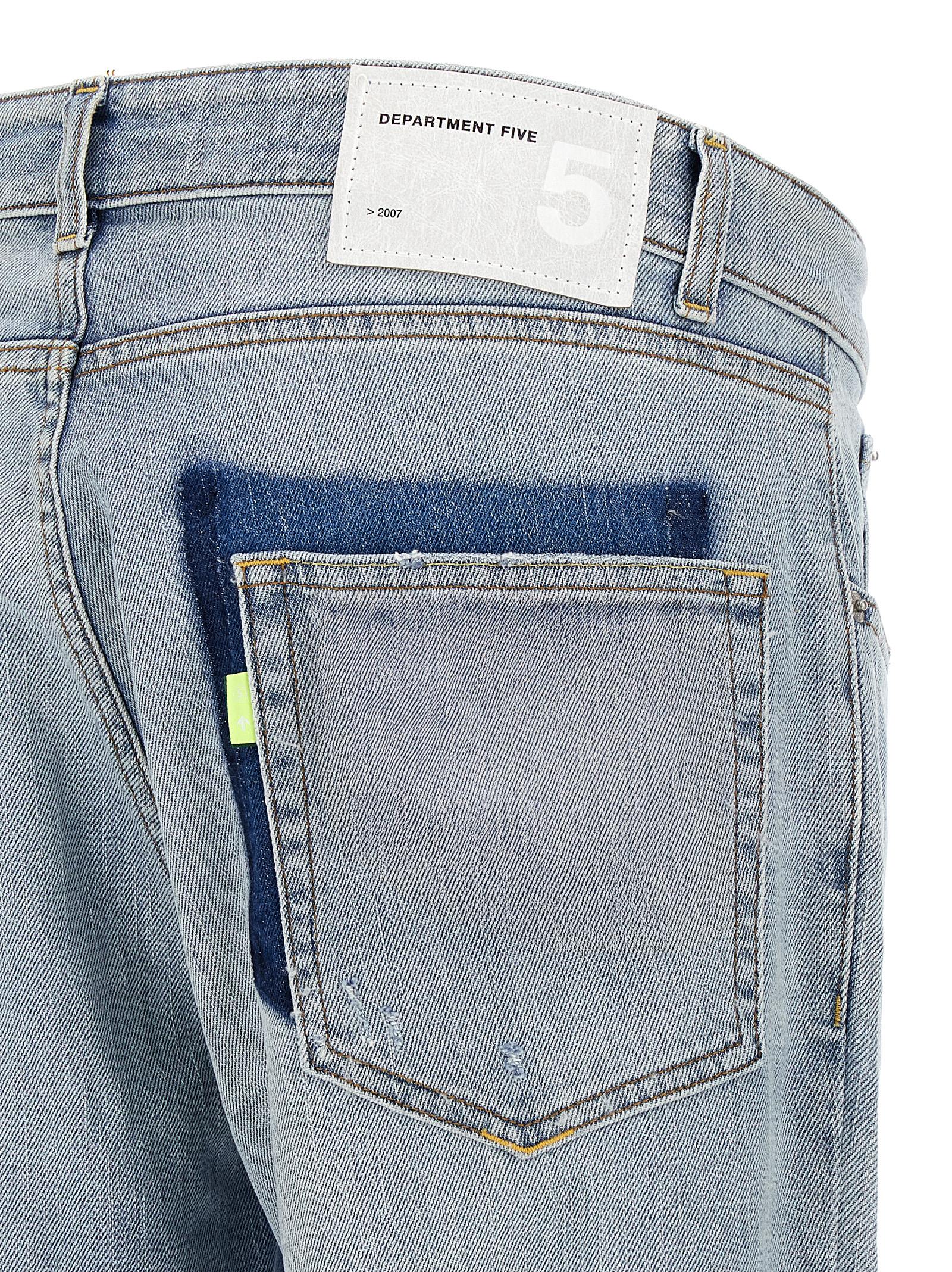 Department 5 Blue Cotton Slim Fit Jeans