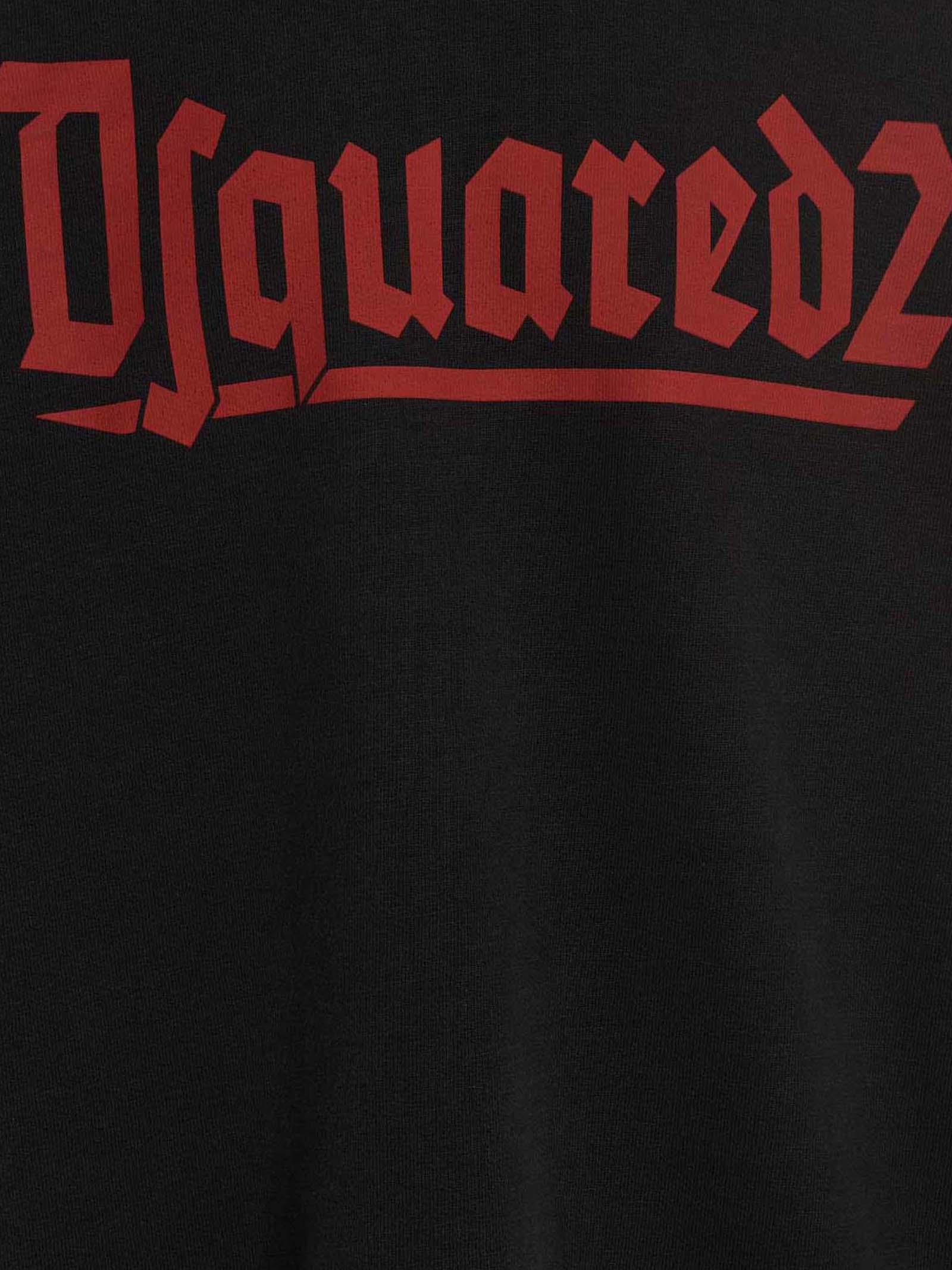Dsquared² Black Cotton Sweatshirt