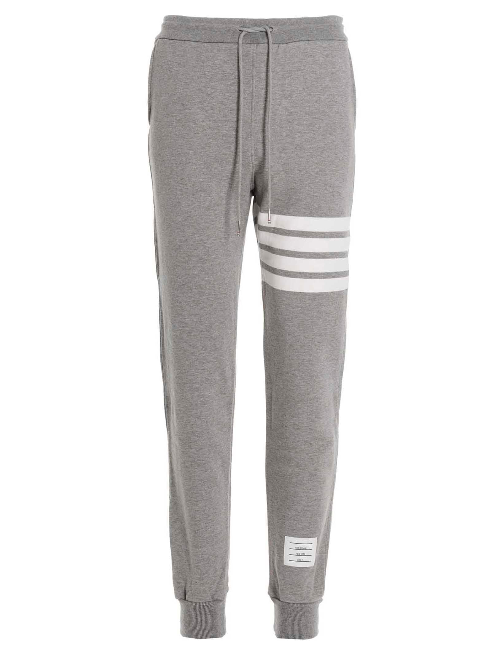 Thom Browne Gray Cotton Joggers (Workout Pants)