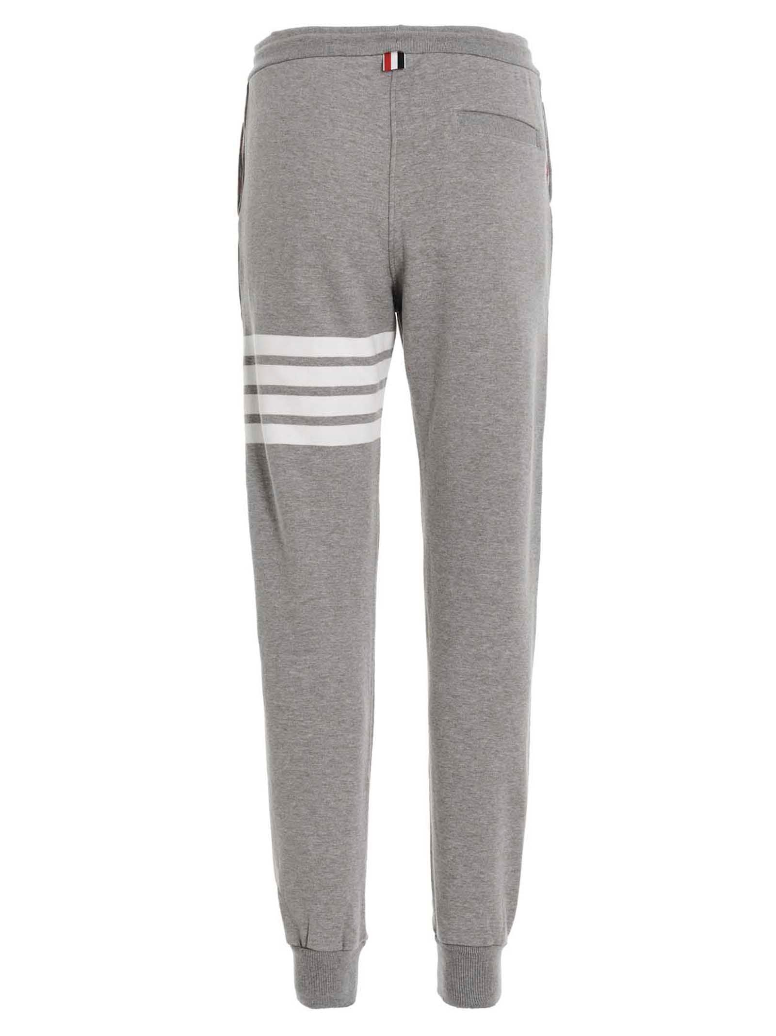 Thom Browne Gray Cotton Joggers (Workout Pants)