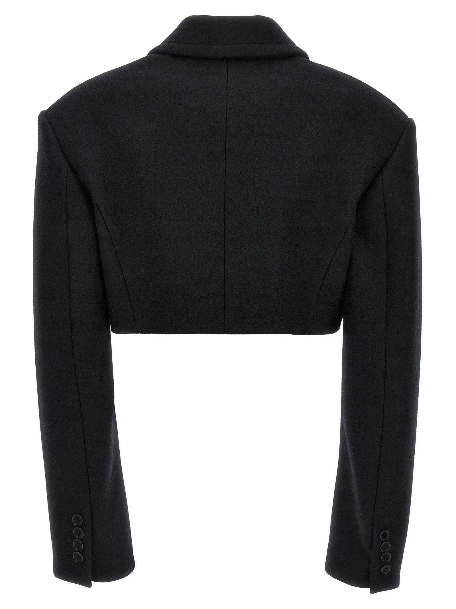 Stella McCartney Black Wool Full-Length Jacket