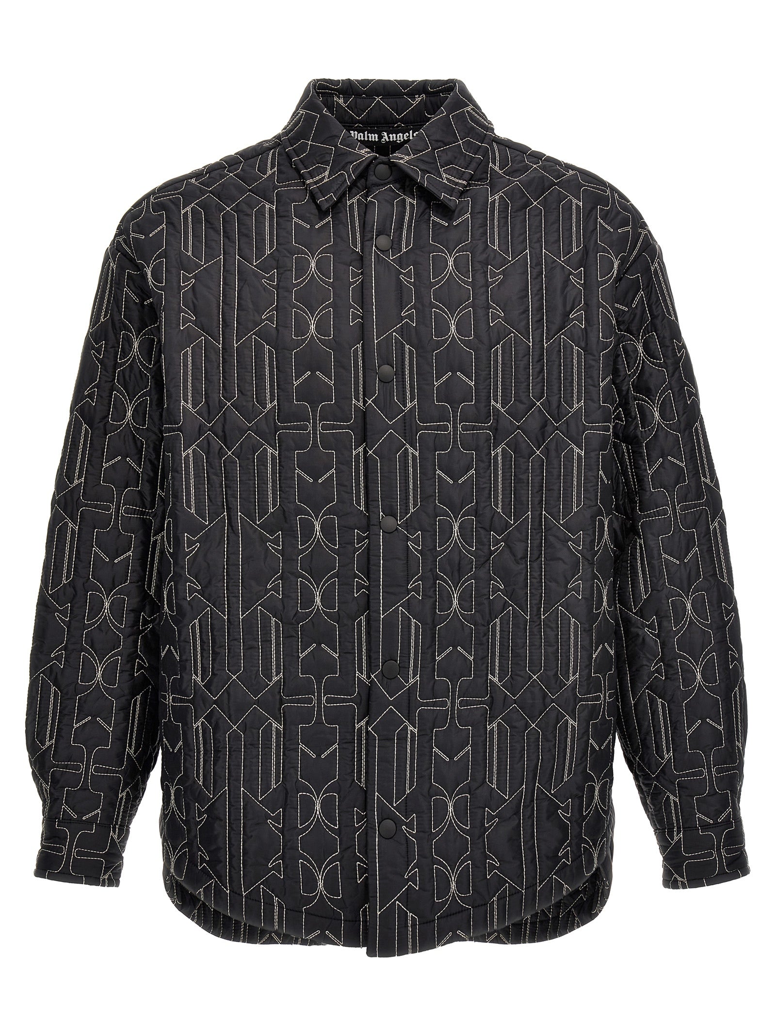Palm Angels Gray Polyamide Shell Jacket
