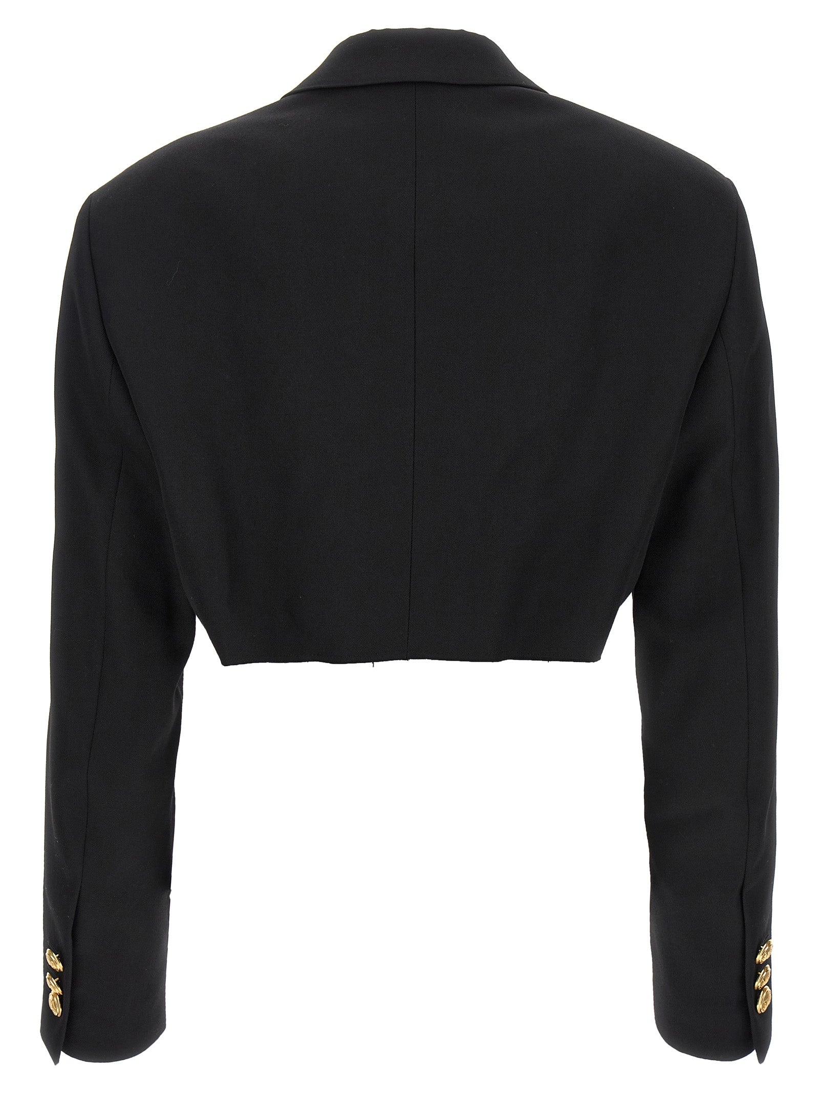 Palm Angels Black Polyester Blazer
