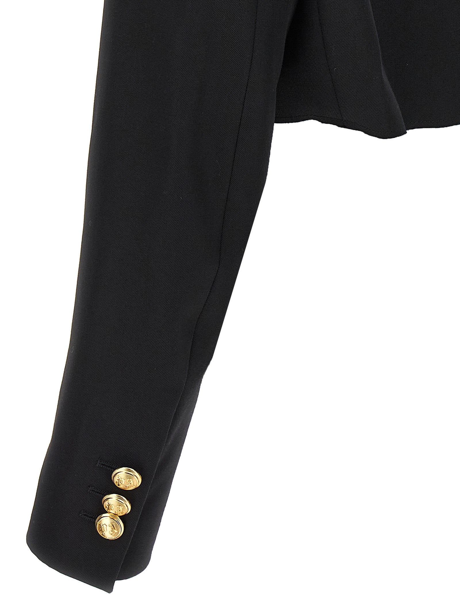 Palm Angels Black Polyester Blazer
