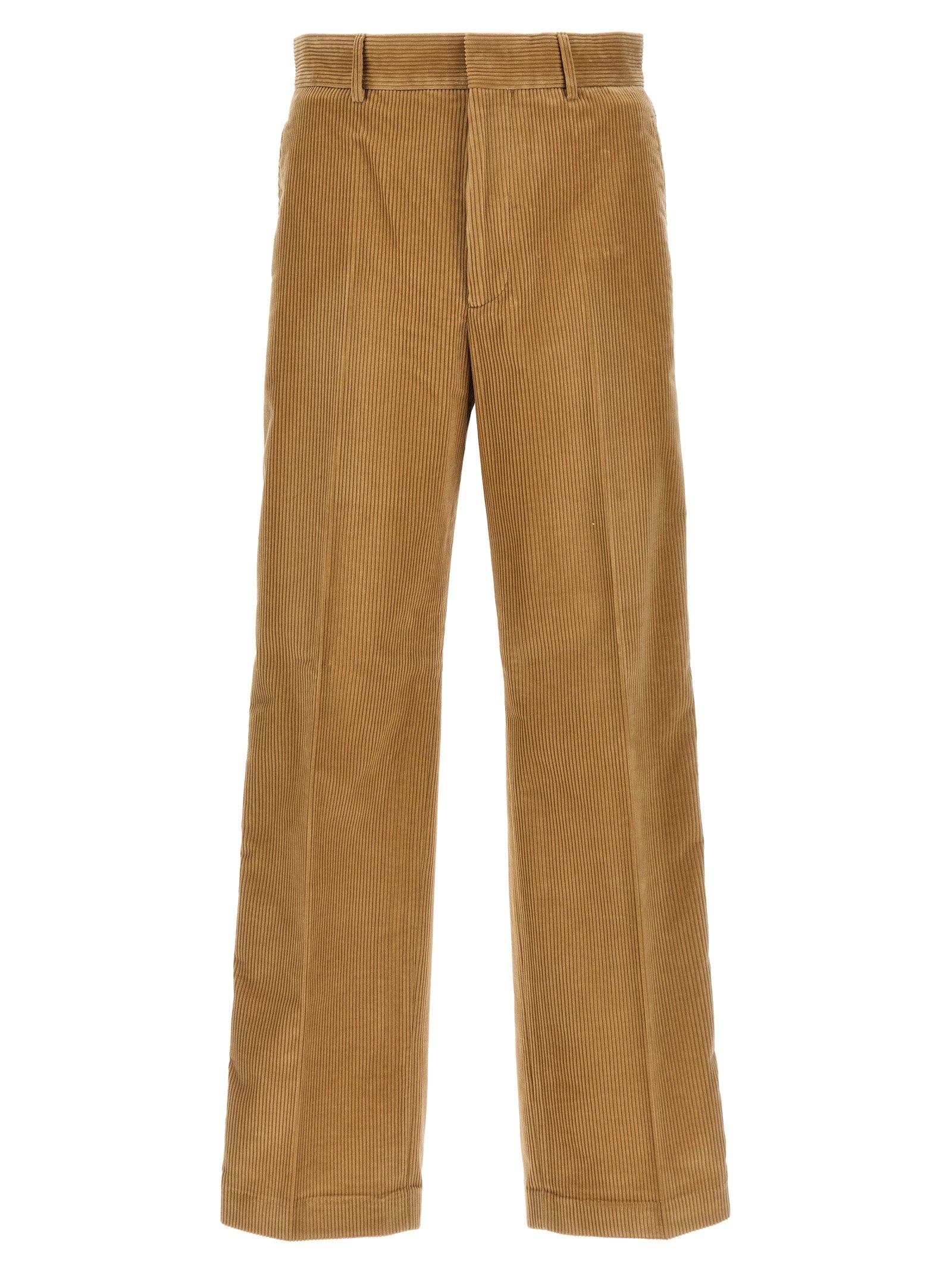 Palm Angels Beige Cotton Casual Pants