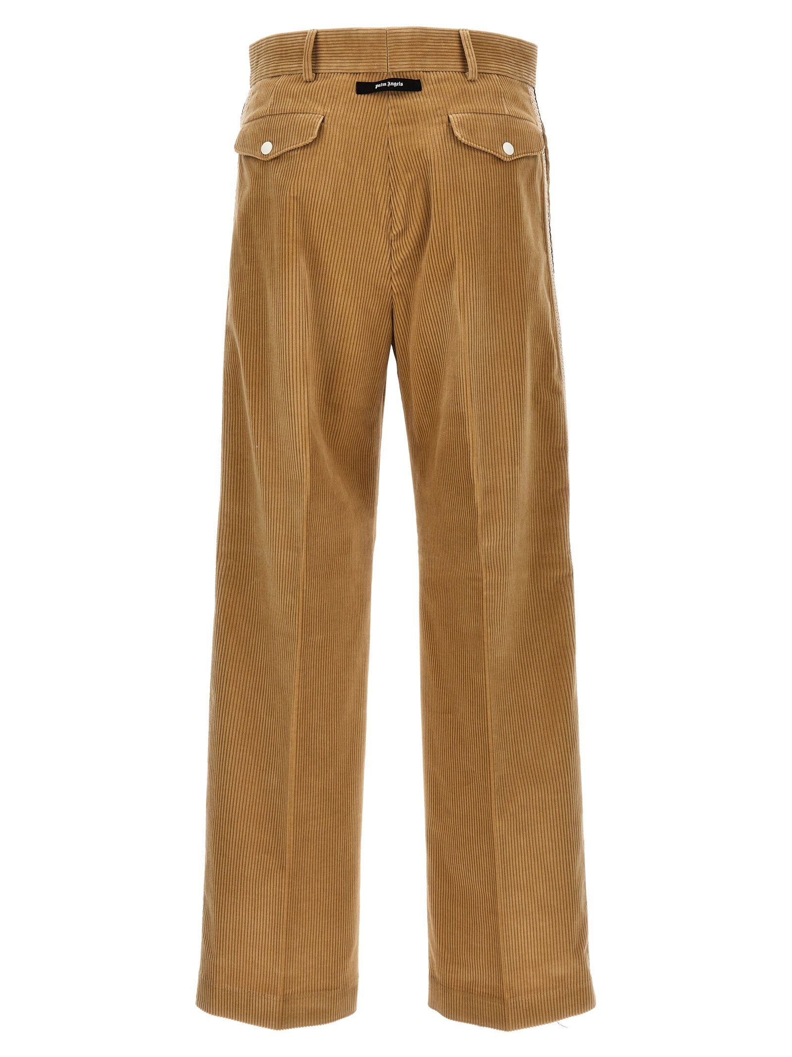 Palm Angels Beige Cotton Casual Pants