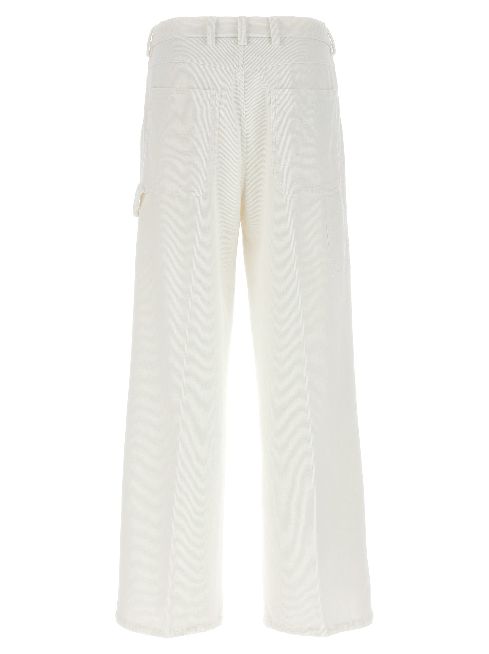 CELLAR DOOR White Cotton Casual Pants