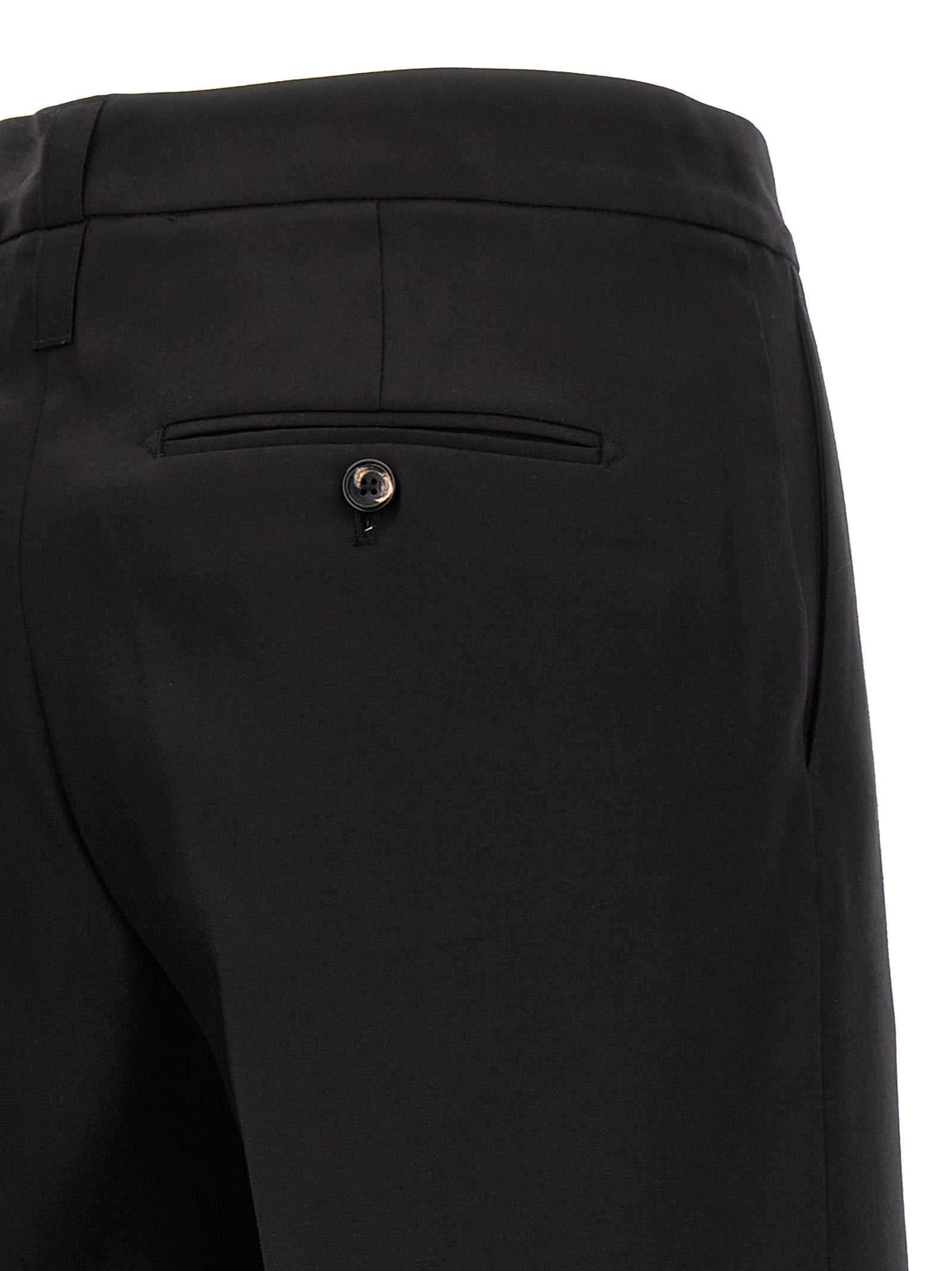 CELLAR DOOR Black Virgin Wool Dress Pants