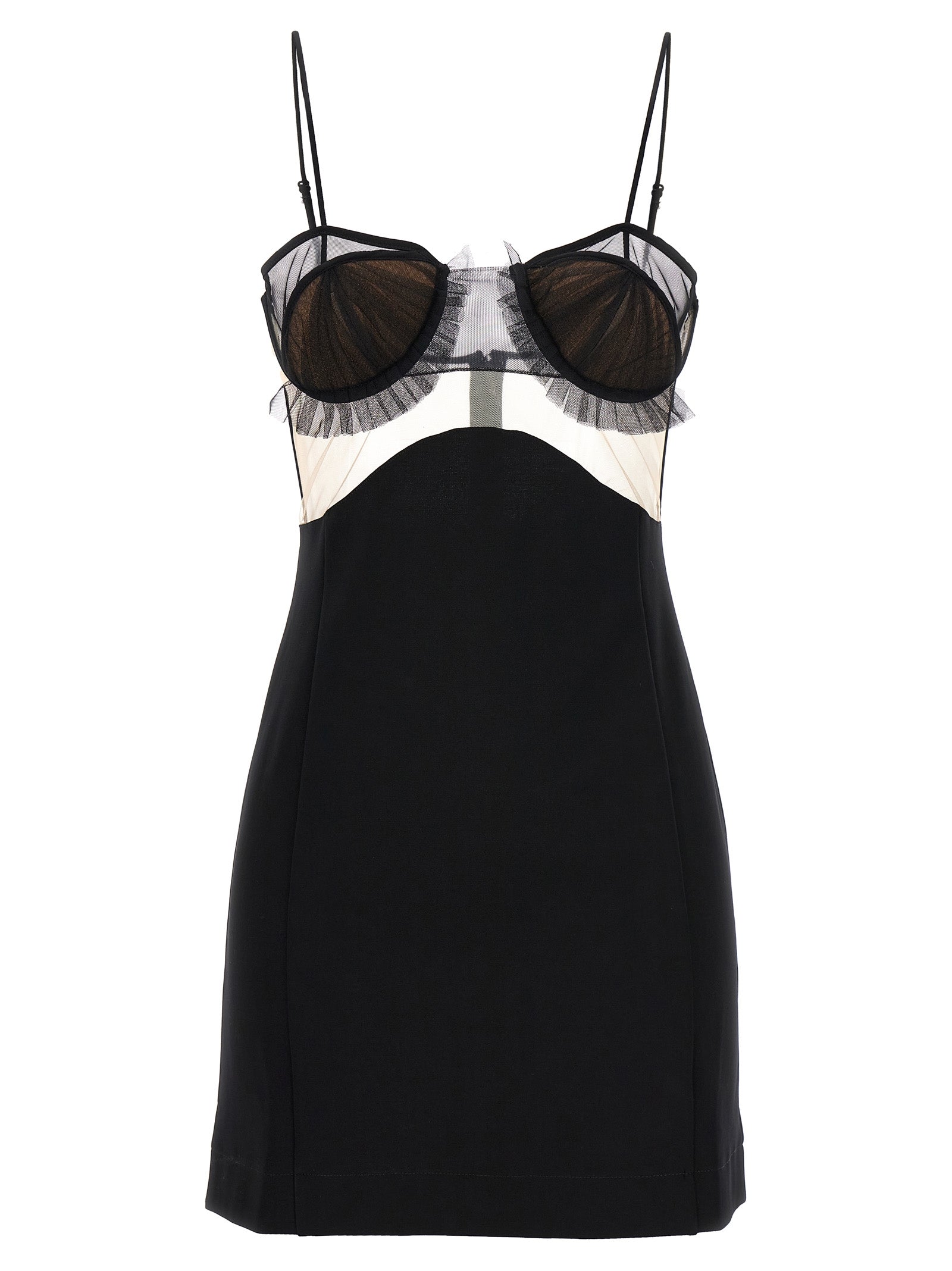 Nensi Dojaka Black Viscose Short Dress