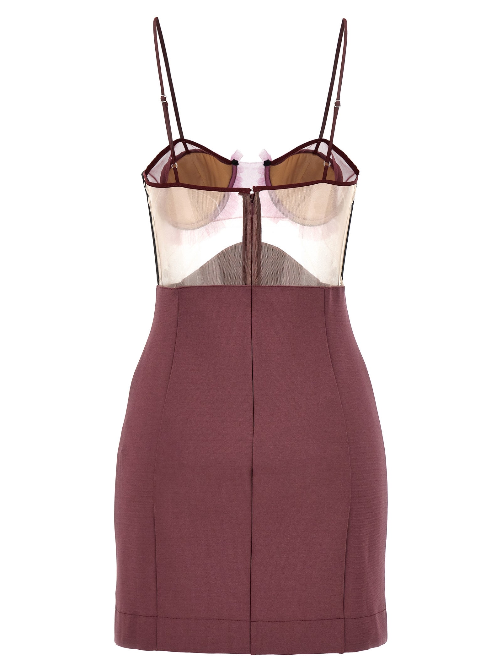 Nensi Dojaka Purple Viscose Short Dress