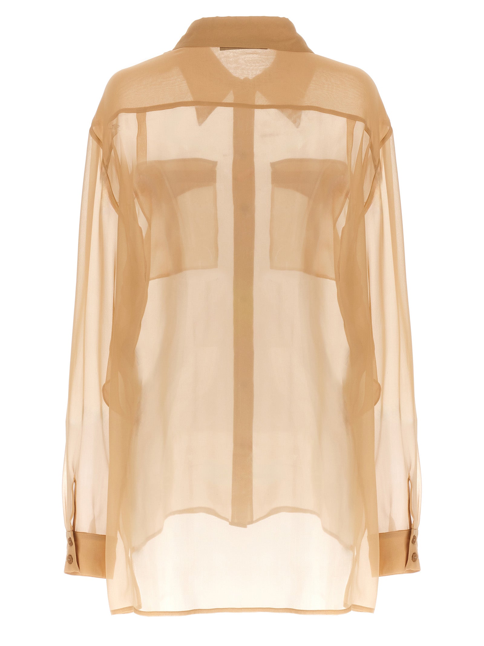 Alberta Ferretti Beige Silk Blouse