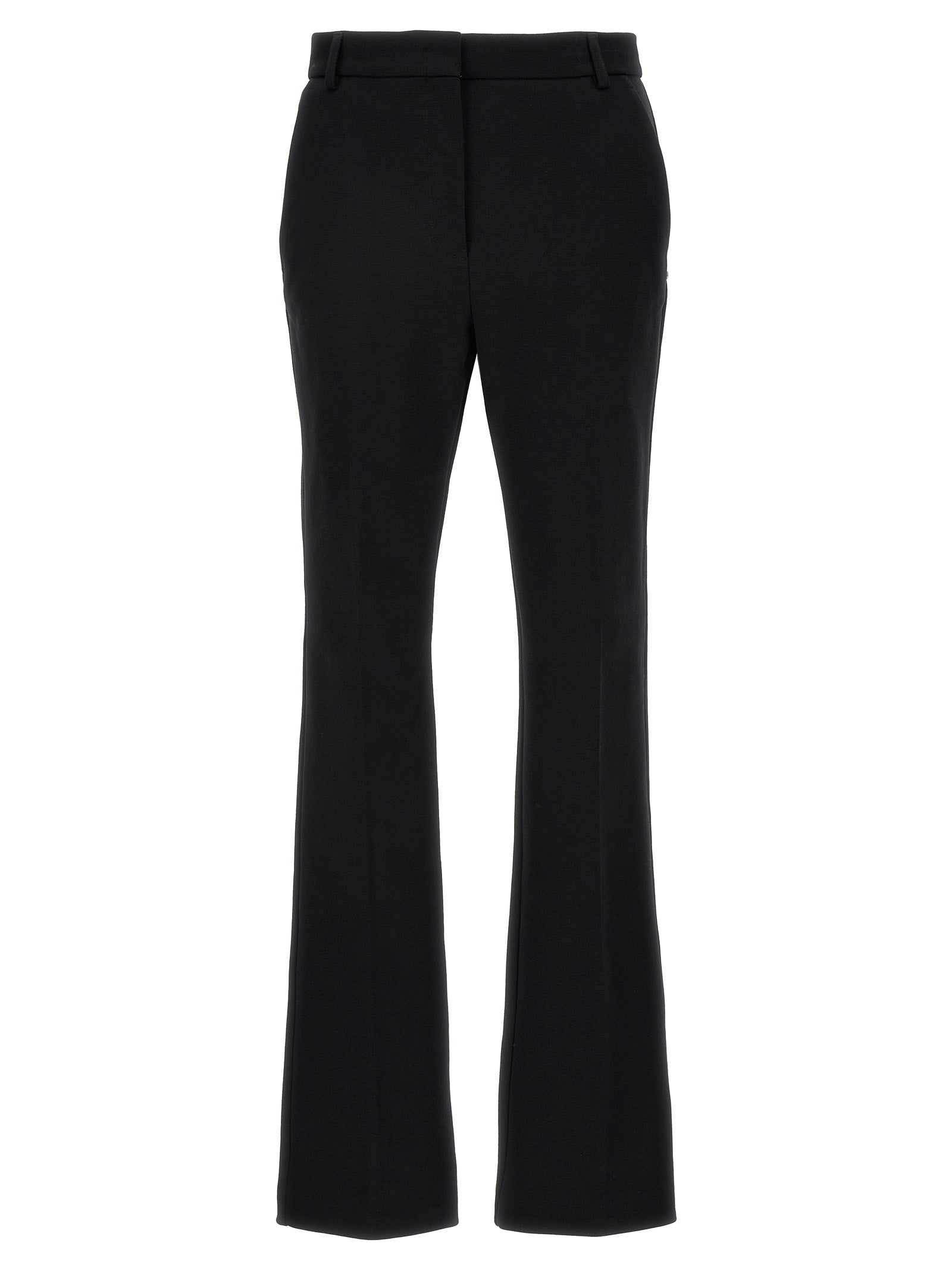 Sportmax Black Cotton Casual Pants