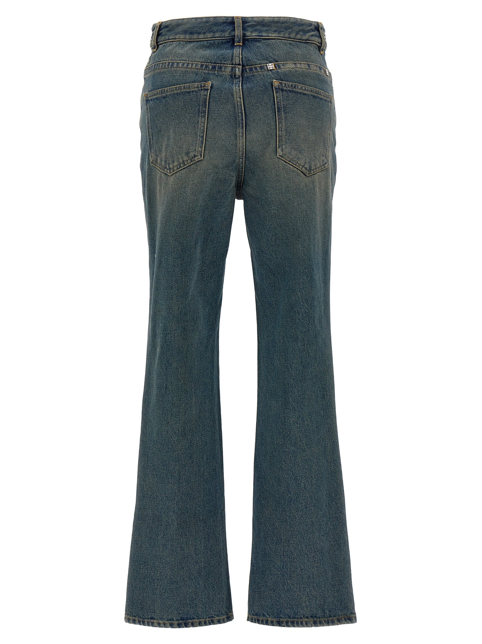 Givenchy Blue Cotton Bootcut Jeans