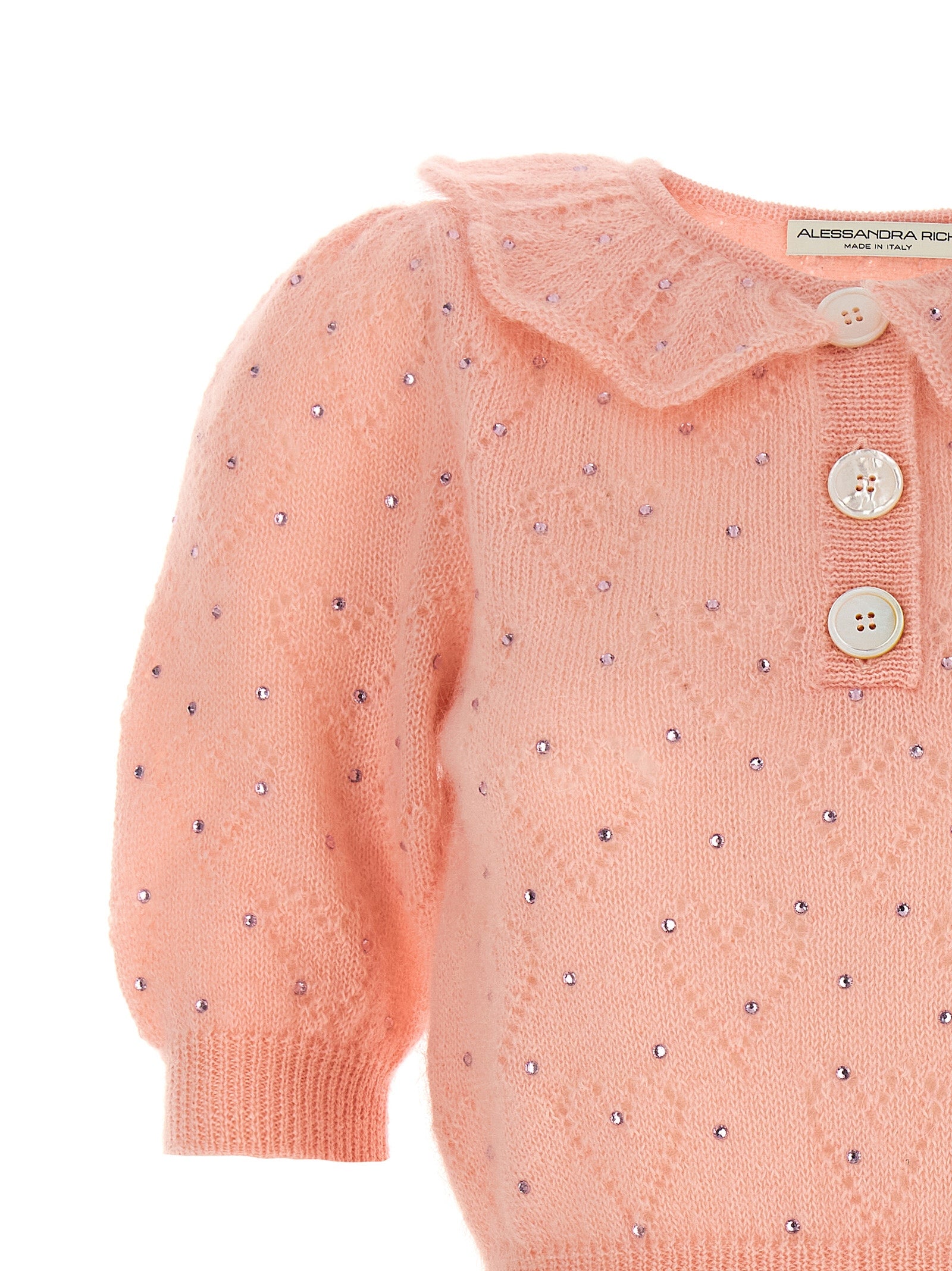 Alessandra Rich Multicolor Wool Cardigan