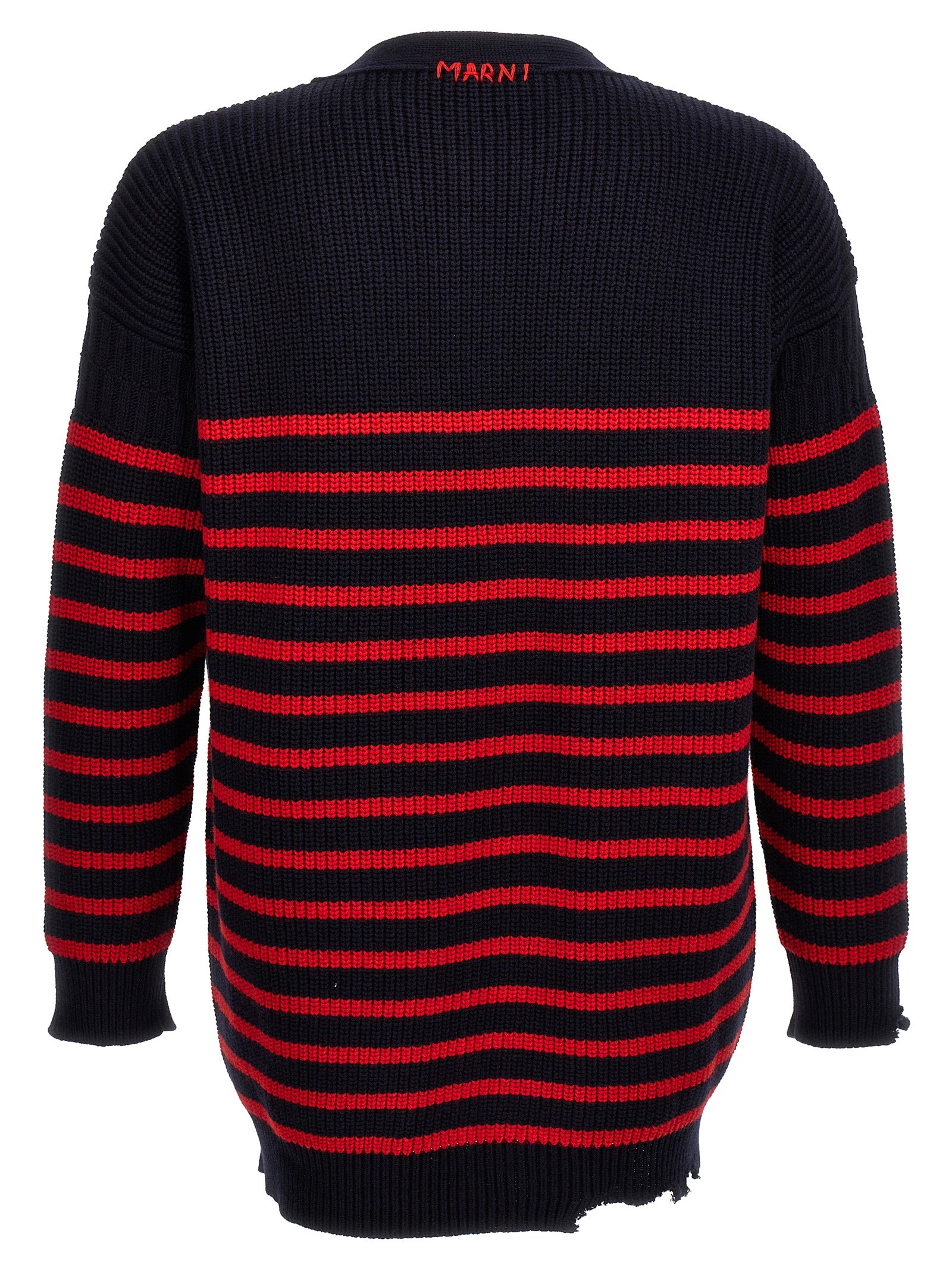 Marni Multicolor Virgin Wool Cardigan
