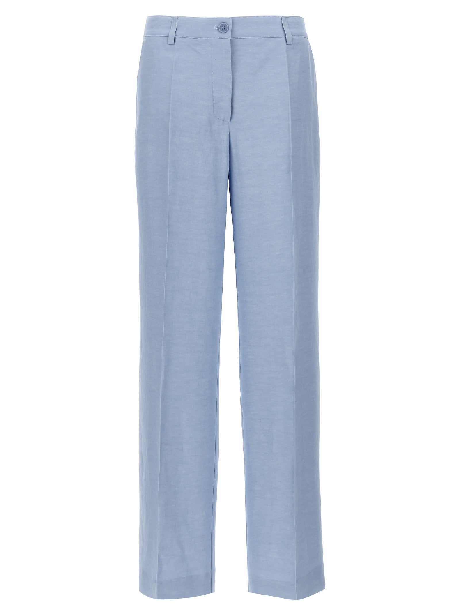 P.A.R.O.S.H. Blue Viscose Casual Pants