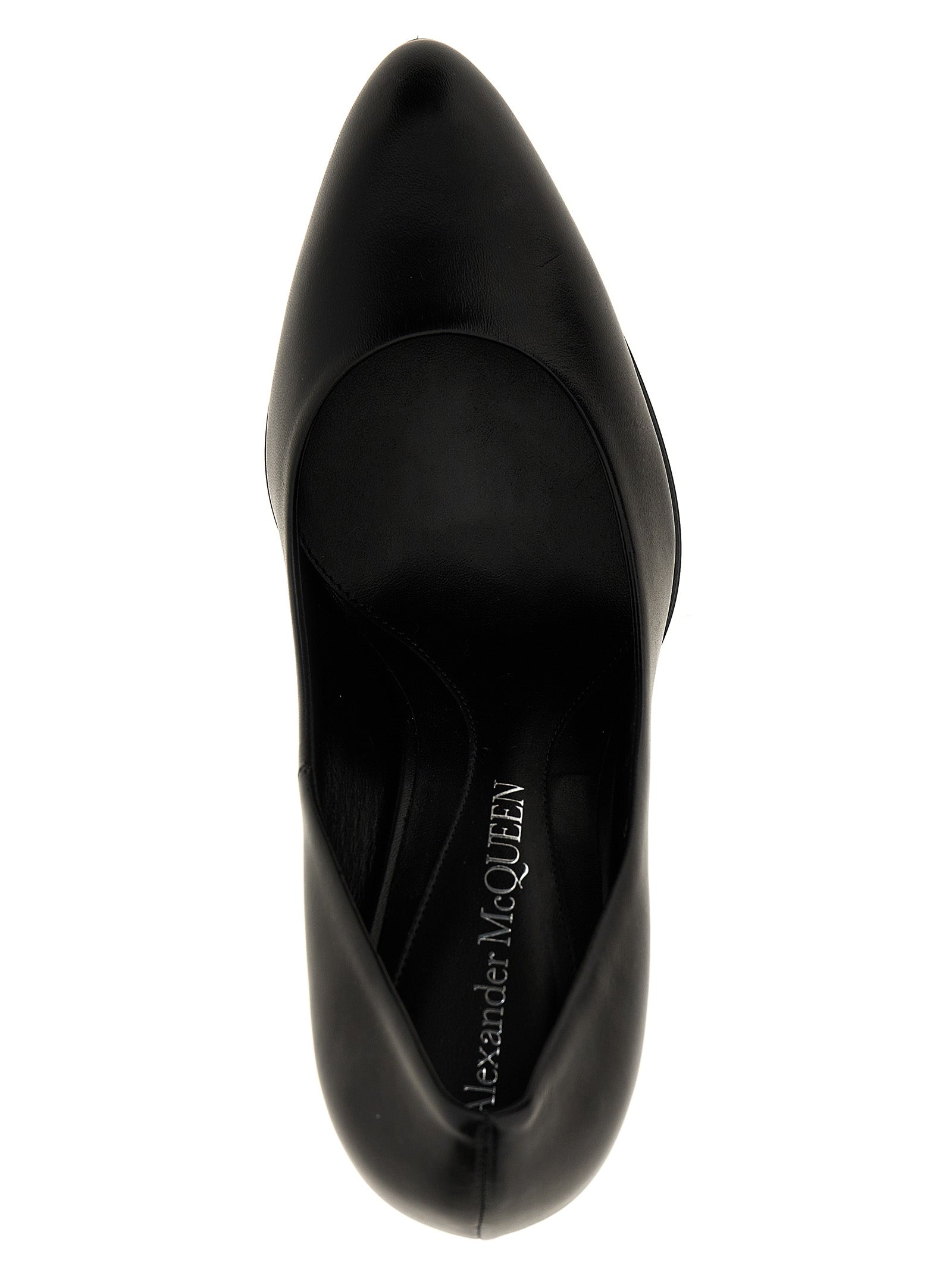 Alexander McQueen Black Lambskin High Heel Pumps