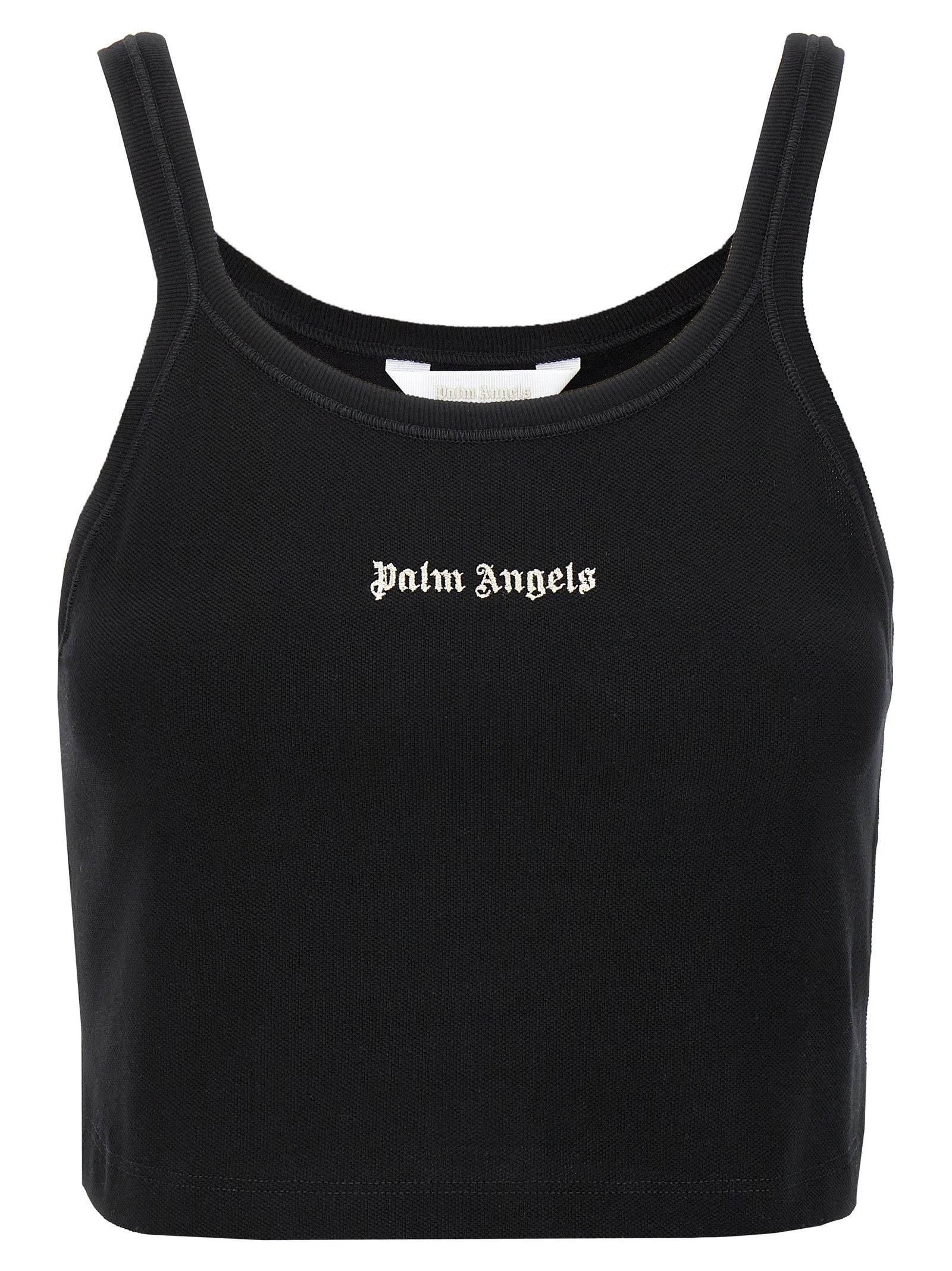 Palm Angels Bicolor Cotton Sport Bra