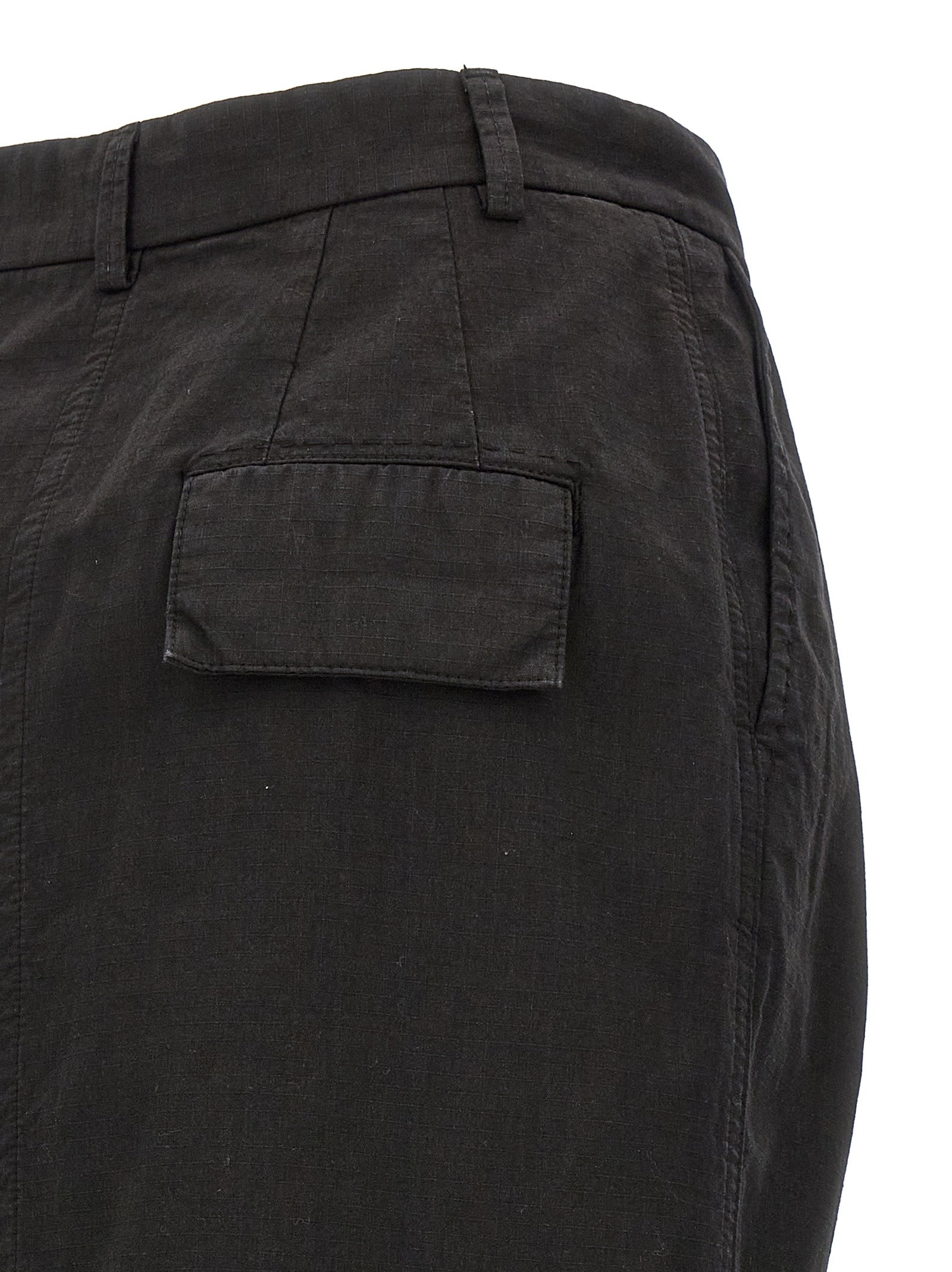 Armarium Black Cotton Mini Skirt