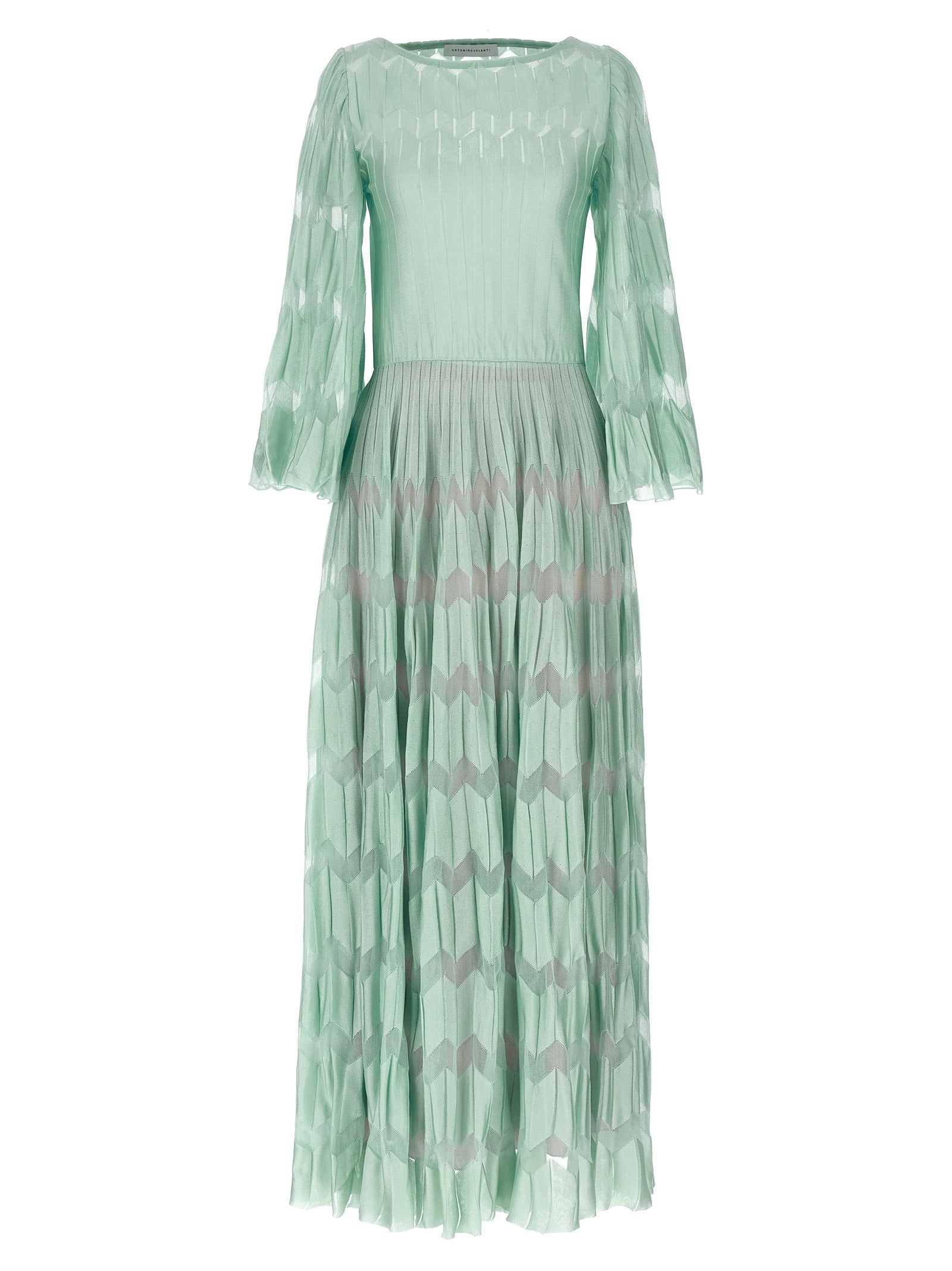 ANTONINO VALENTI Bicolor Viscose Long Dress