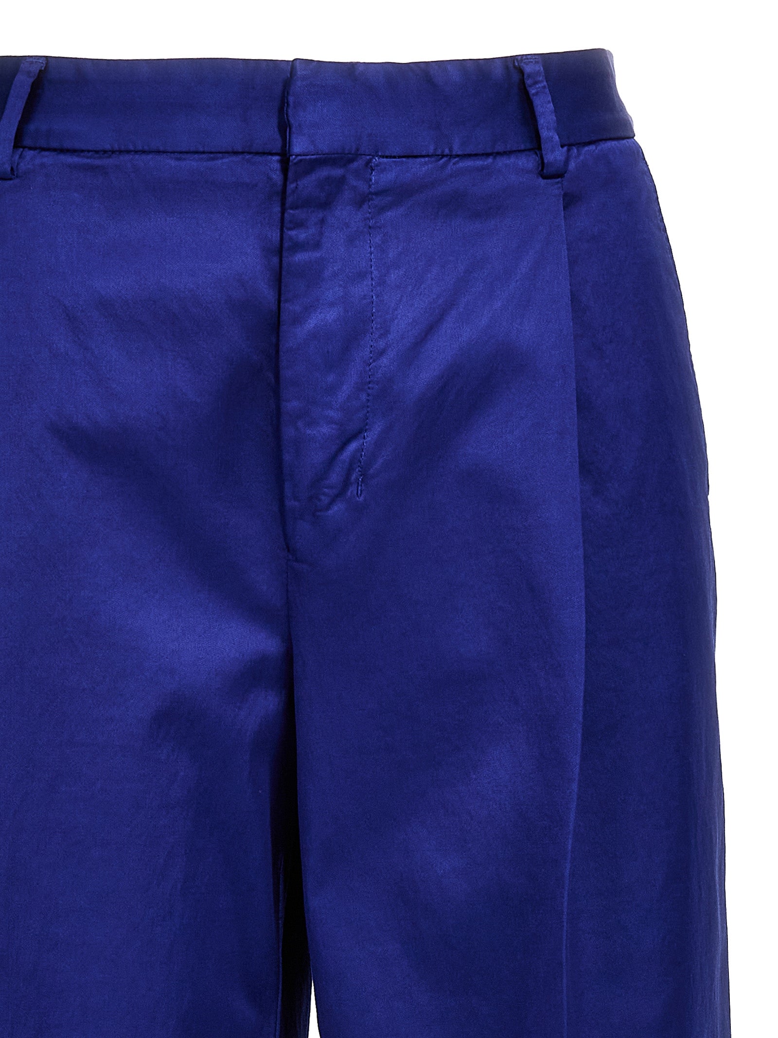 CELLAR DOOR Blue Cotton Casual Pants