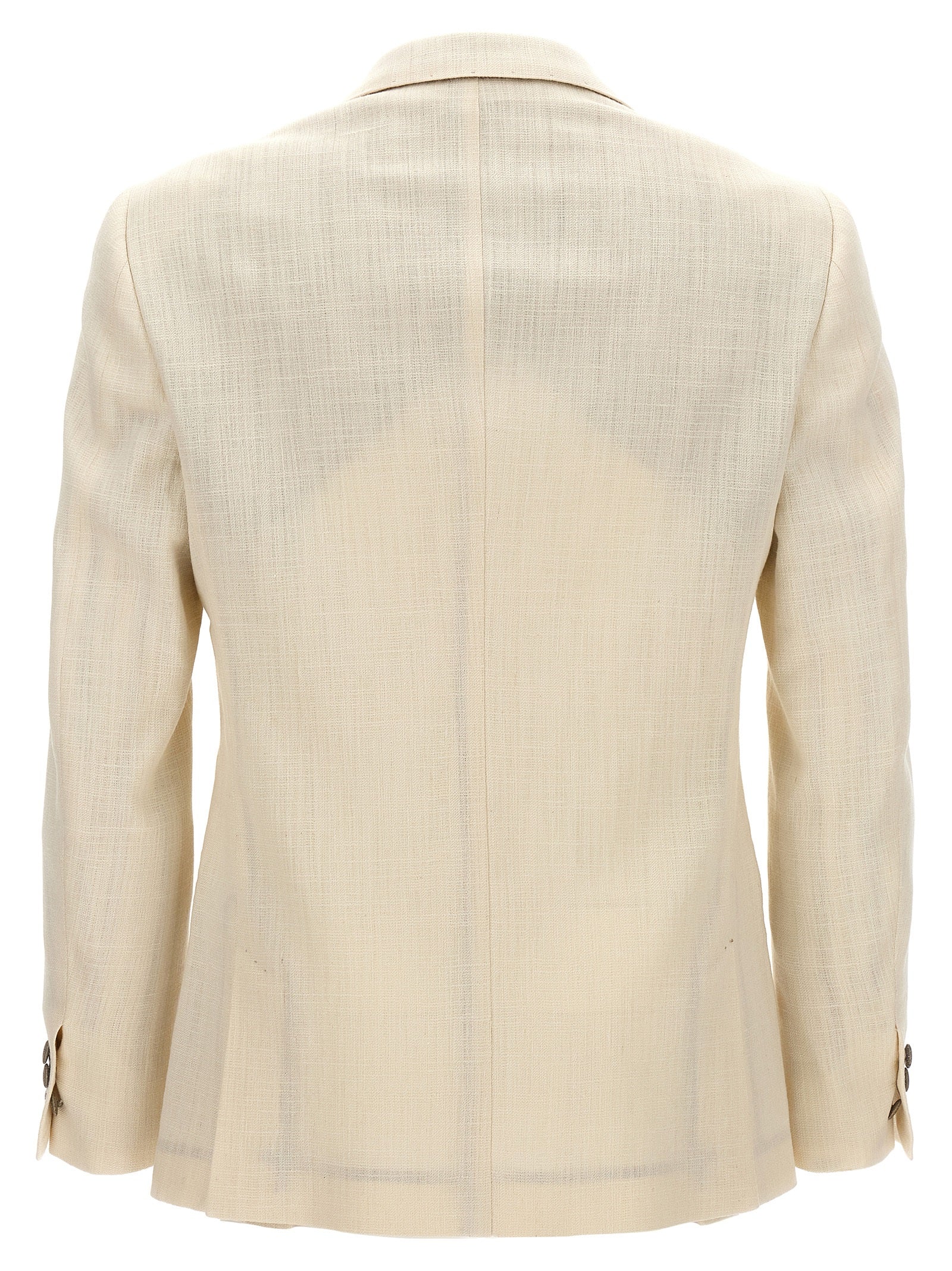 MAURIZIO MIRI White Silk Blazer