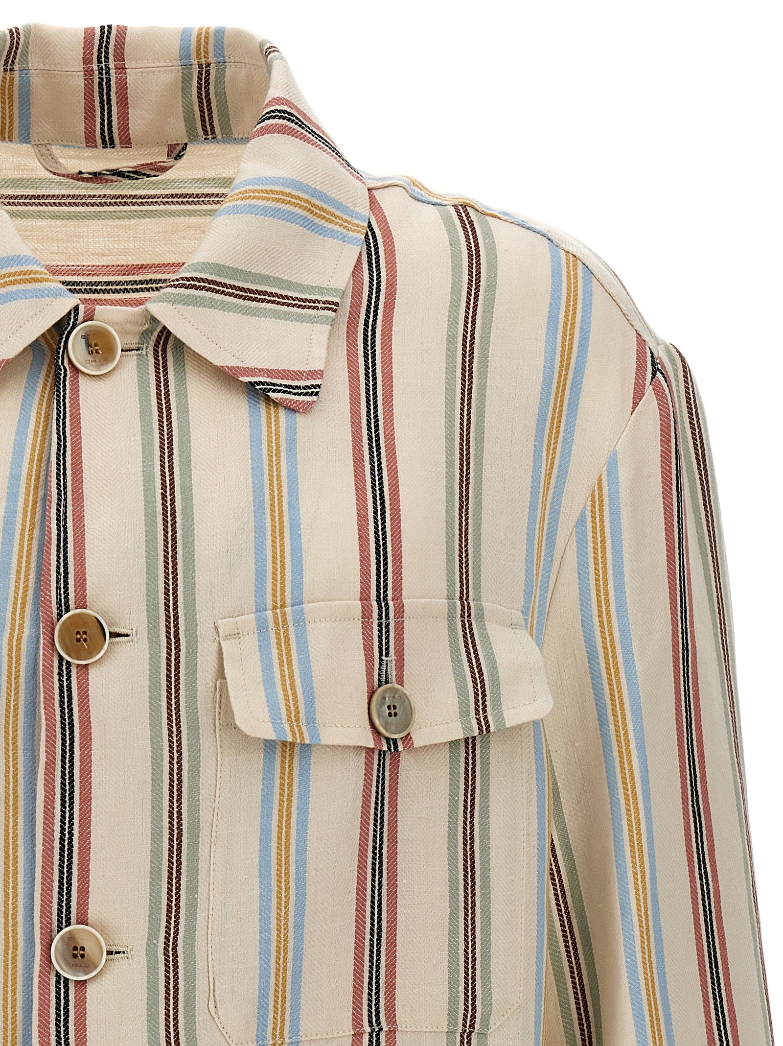 Etro Multicolor Linen Blouse