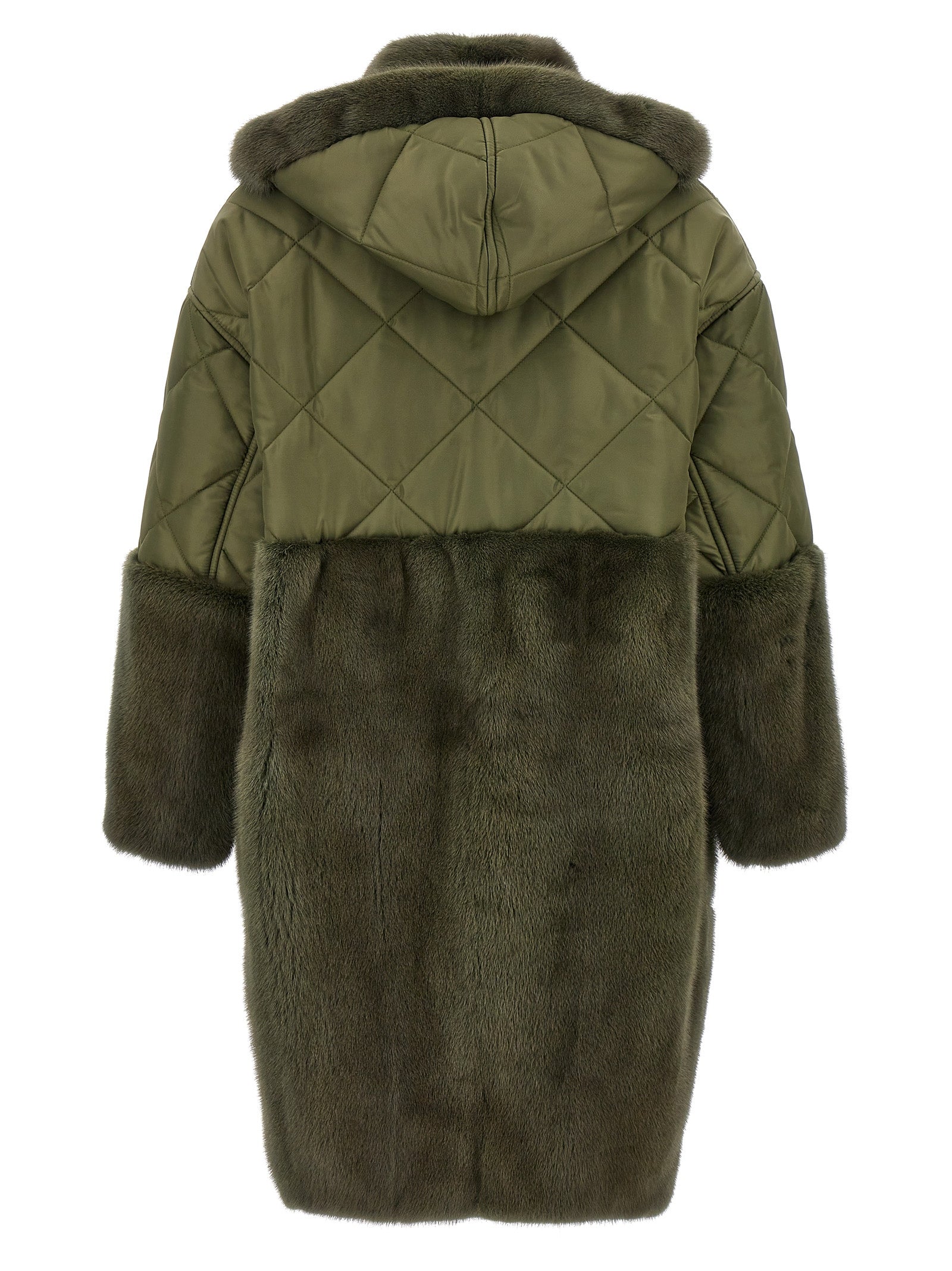 BLANCHA Bicolor Polyester Coat