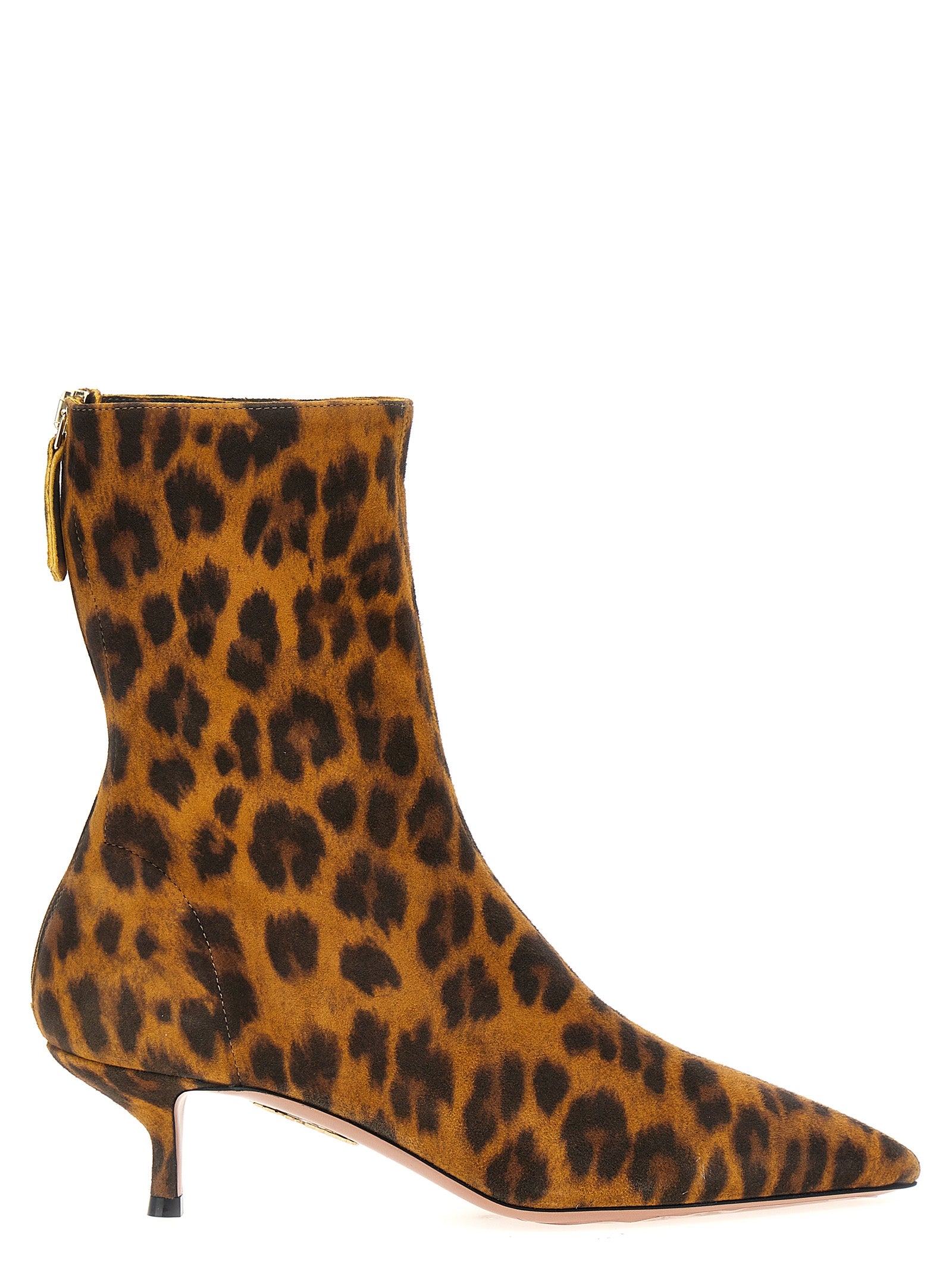 Aquazzura Multicolor Suede Leather Ankle Boots