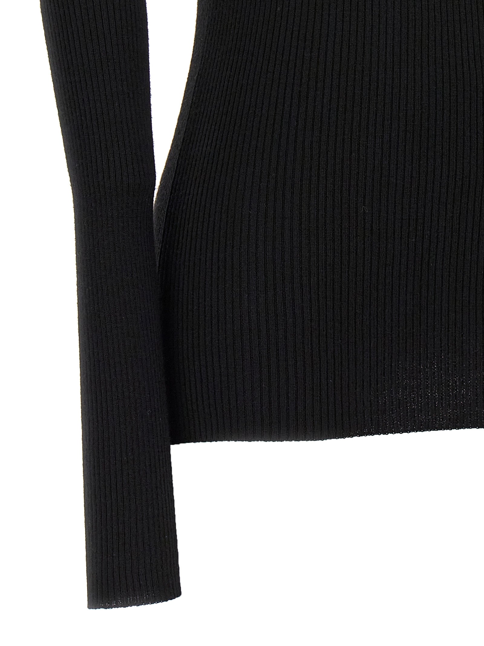 Rick Owens Black Wool Cardigan