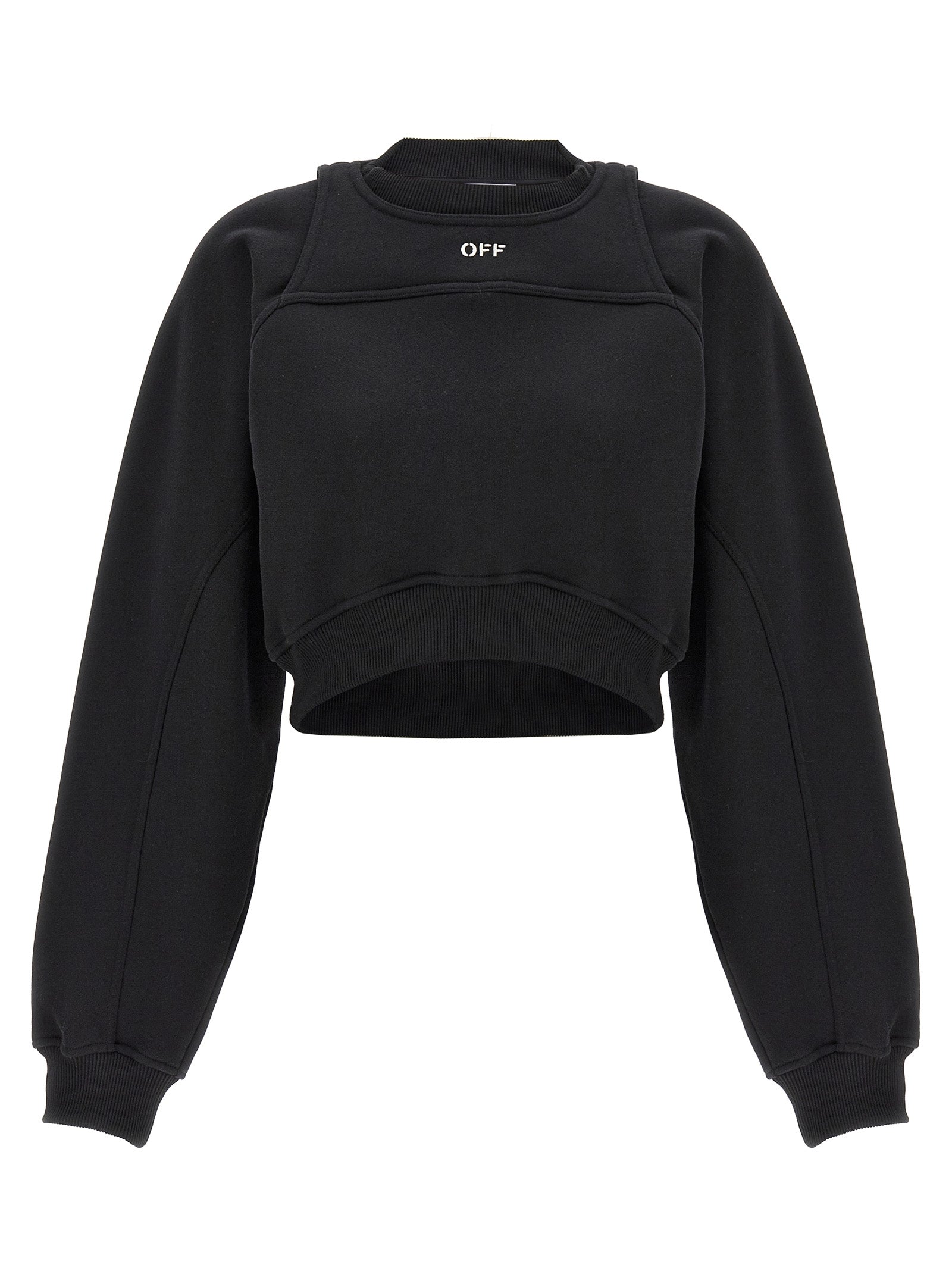 Off-White Bicolor Cotton Sweatshirt