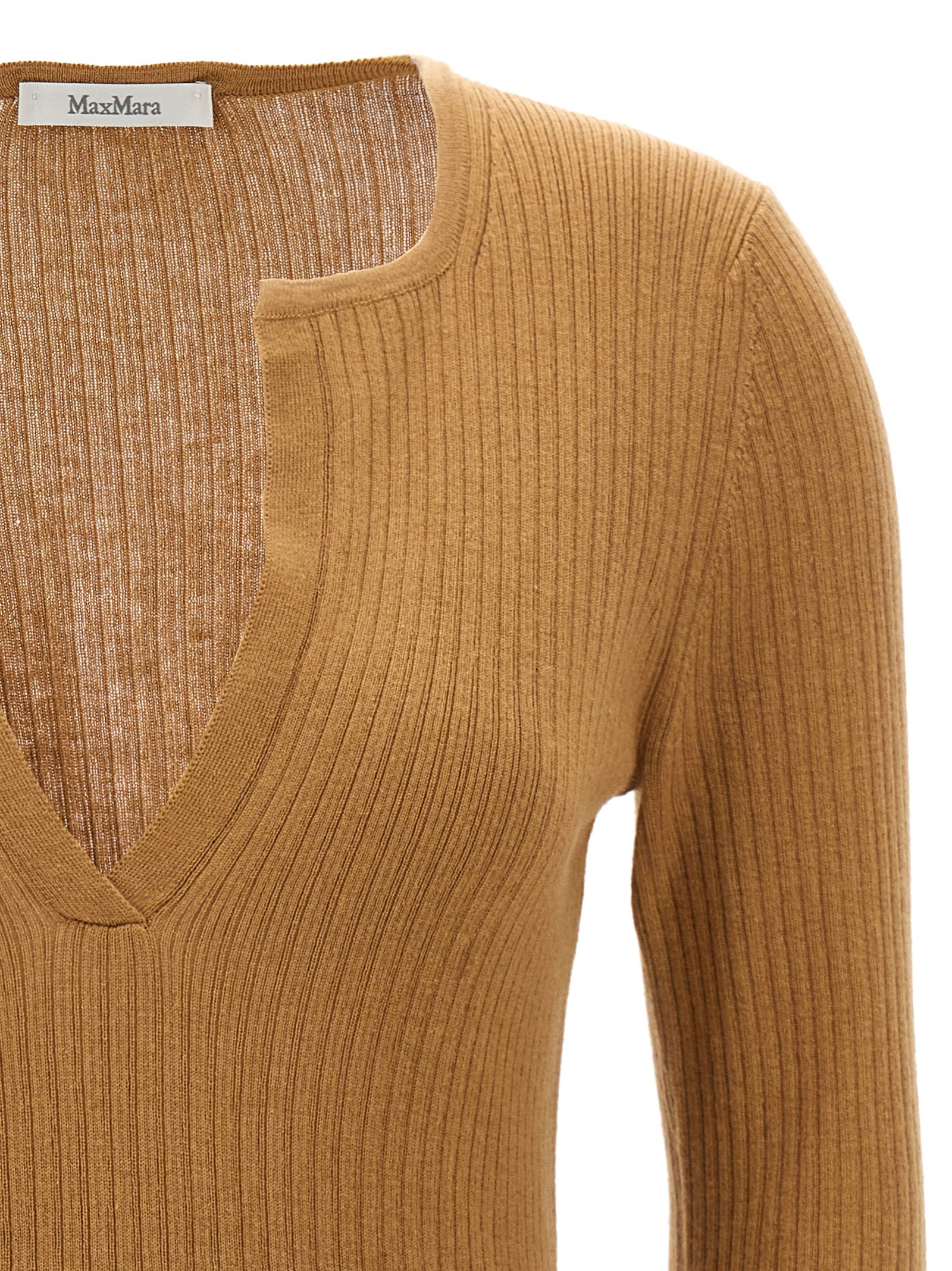 Max Mara Beige Silk Cardigan