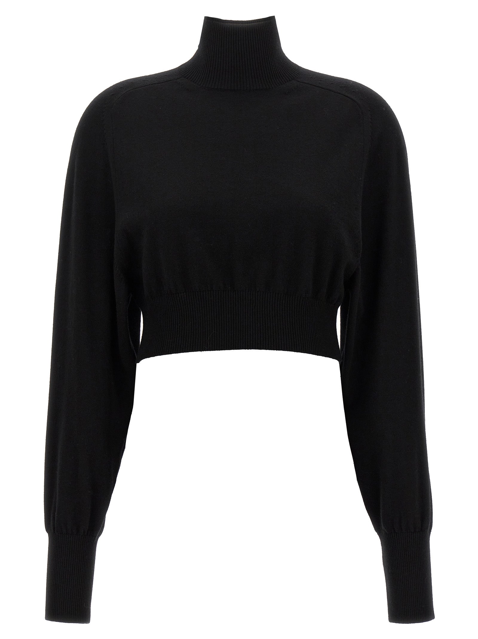 Sportmax Black Virgin Wool Cardigan