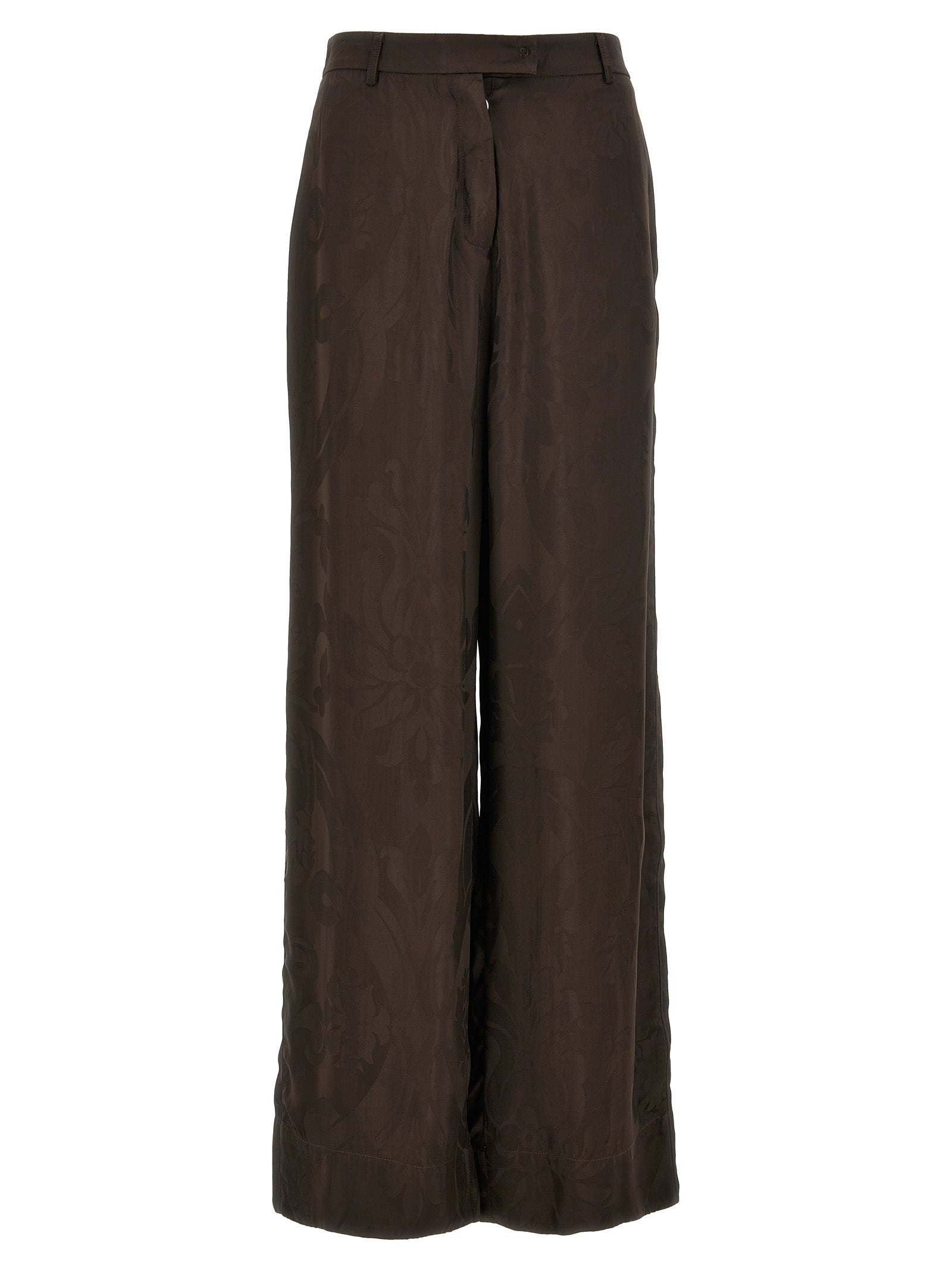 F.R.S. - FOR RESTLESS SLEEPERS Brown Viscose Casual Pants