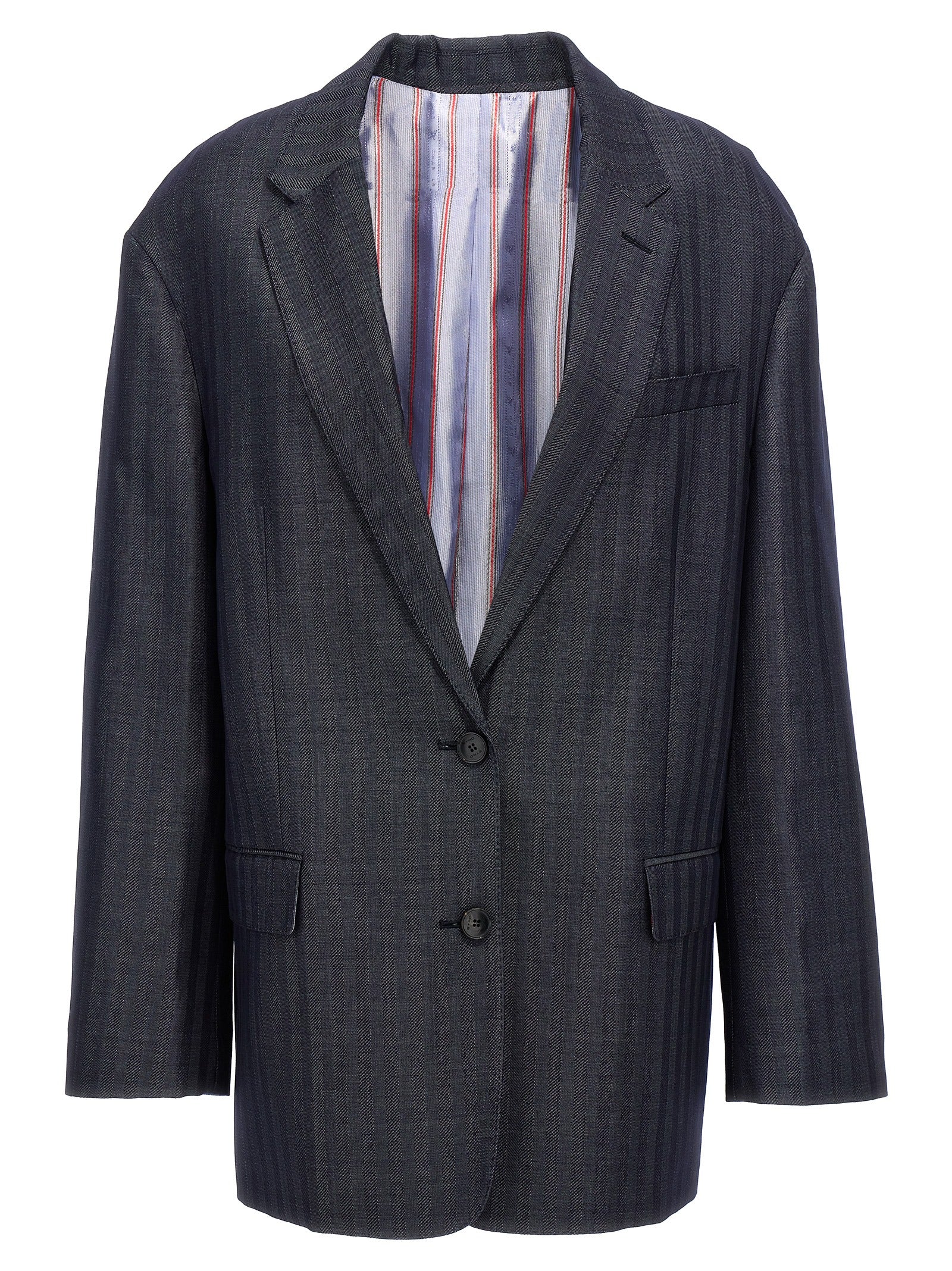 Etro Blue Wool Blazer