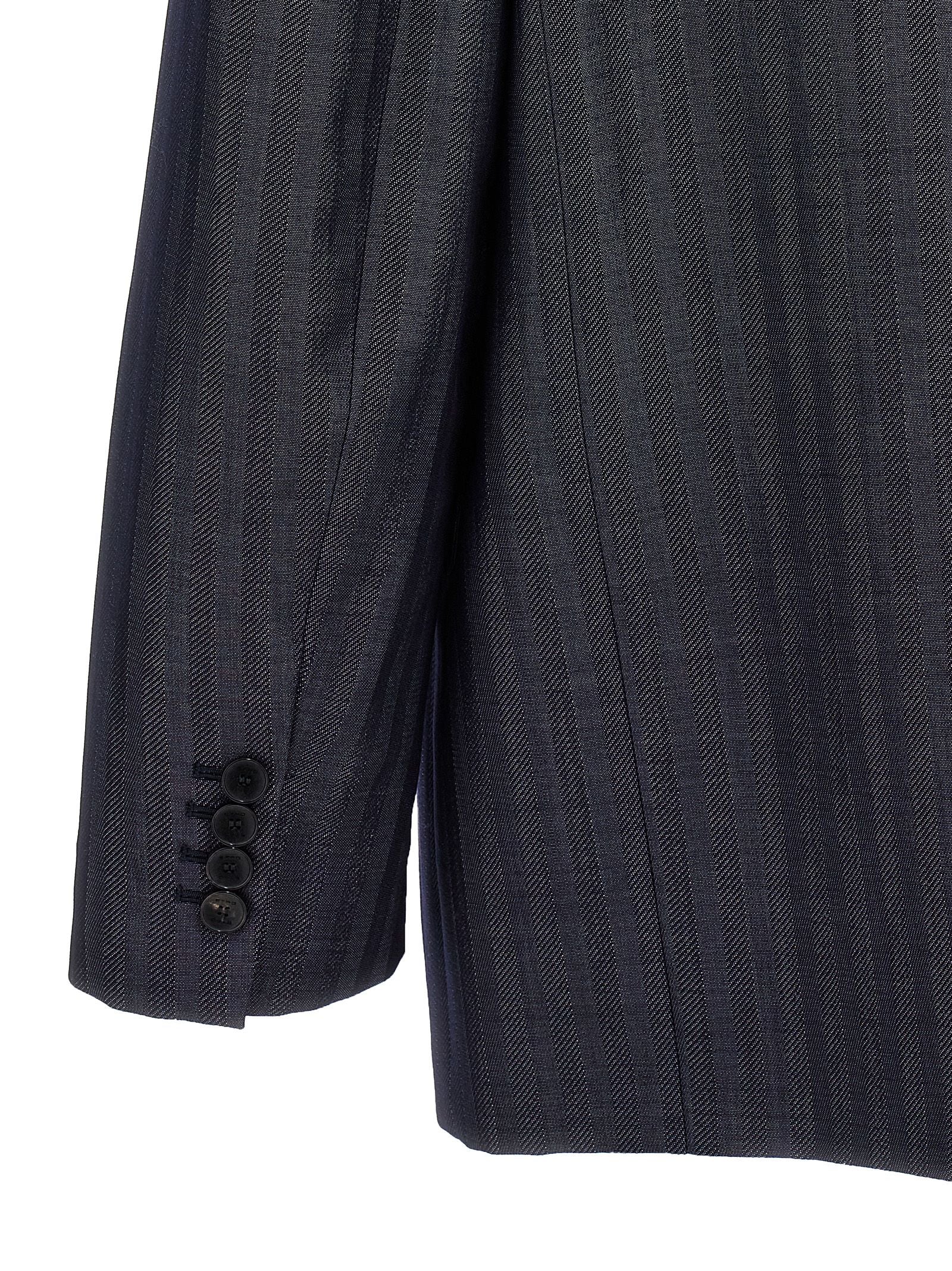 Etro Blue Wool Blazer