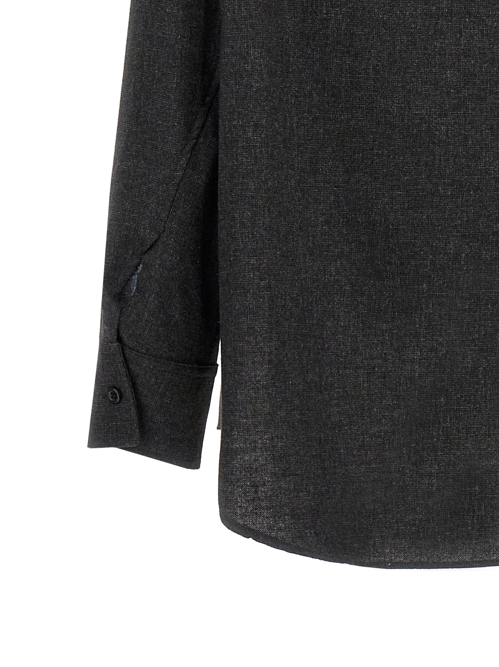 The Andamane Gray Wool Blouse
