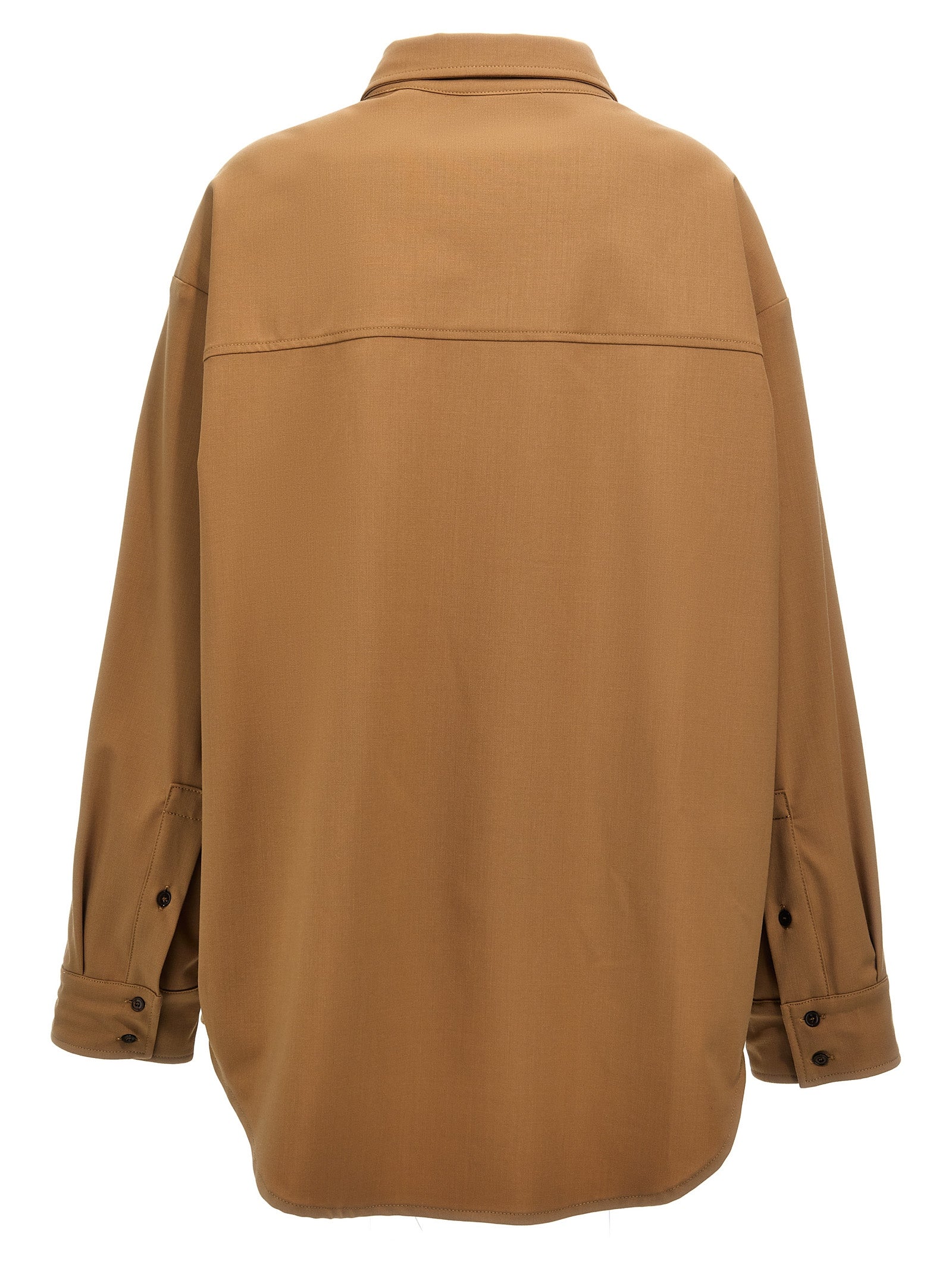 THELATEST Brown Polyester Blouse