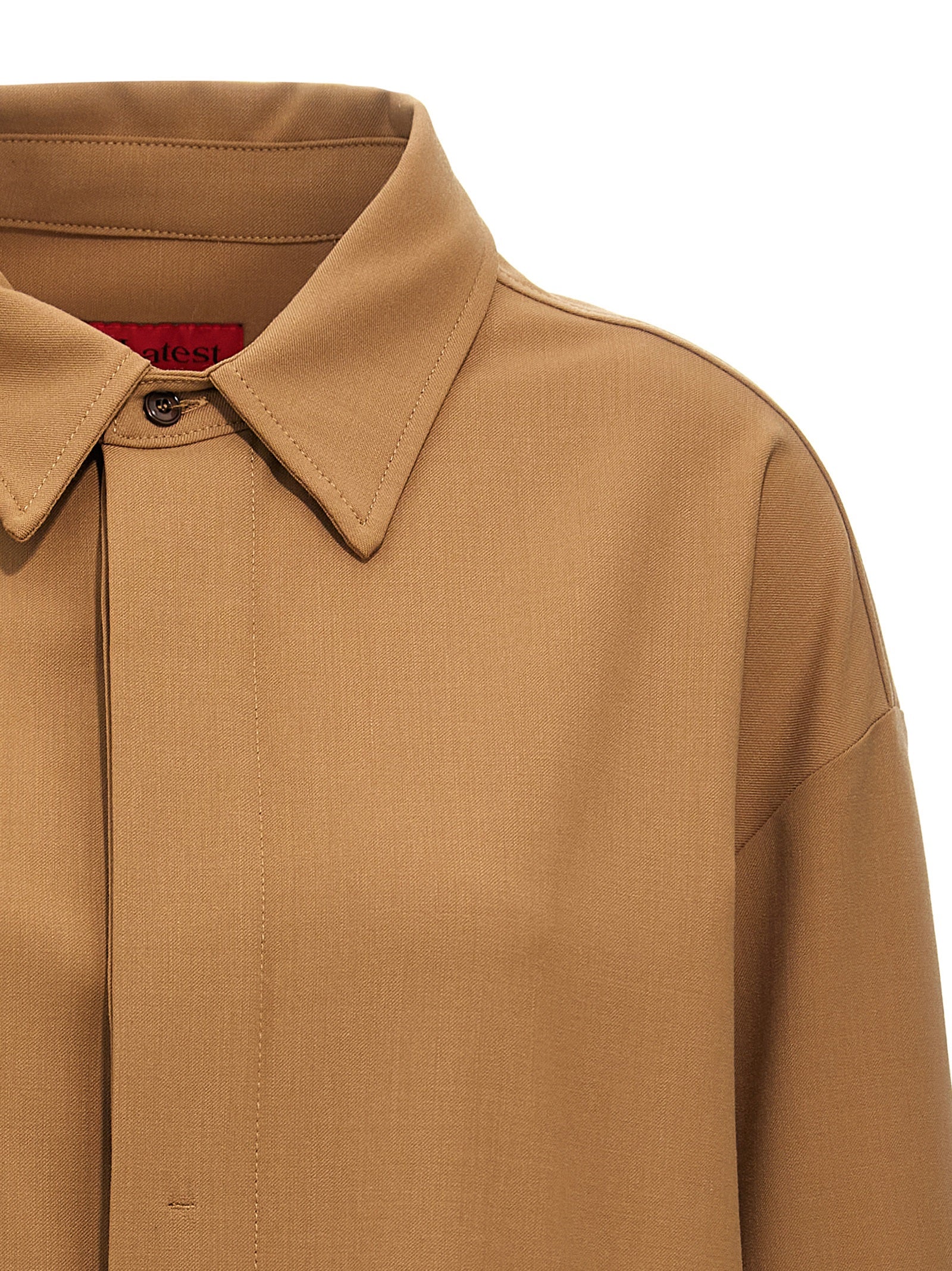 THELATEST Brown Polyester Blouse