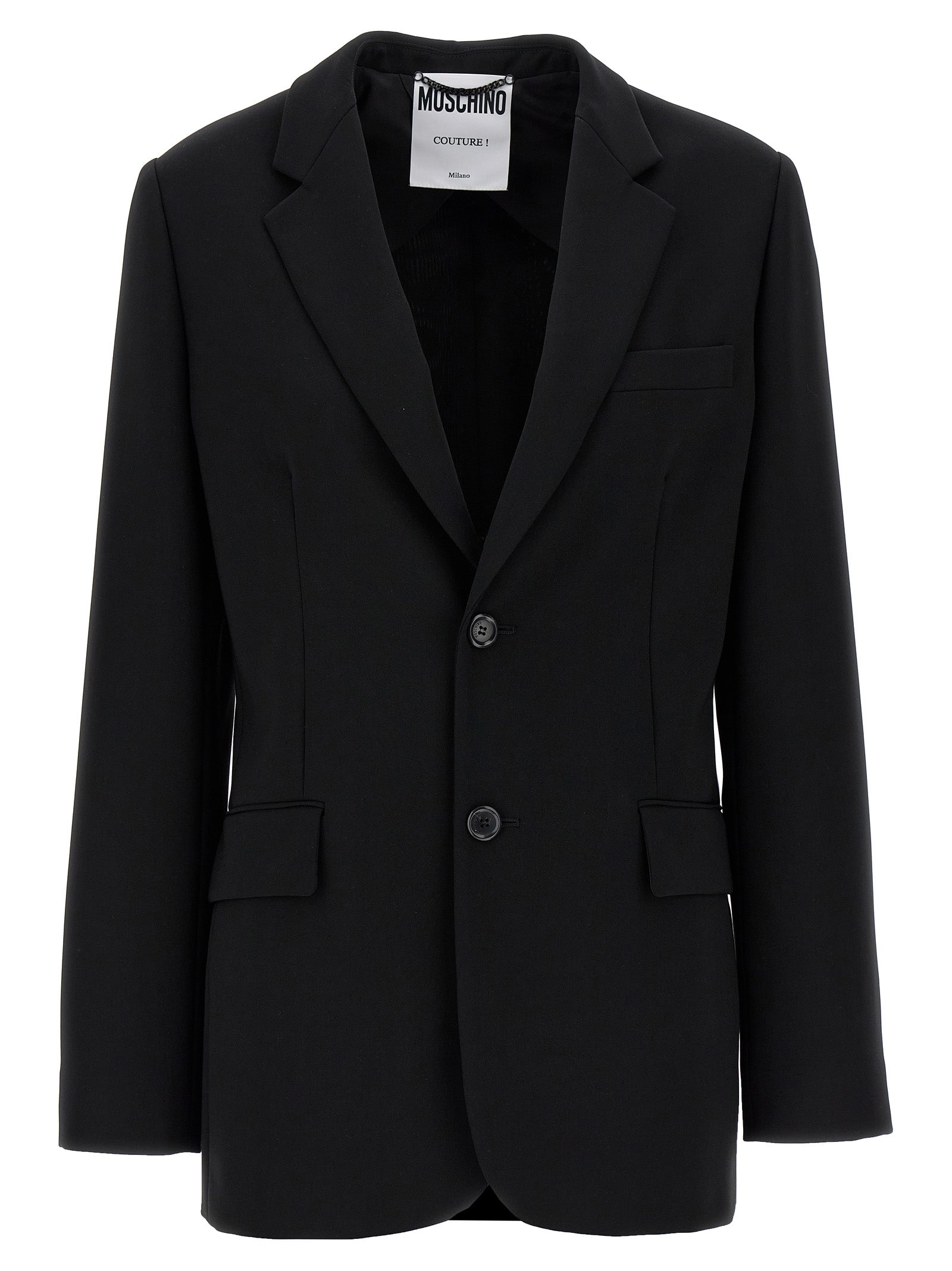 Moschino Black Polyester Blazer