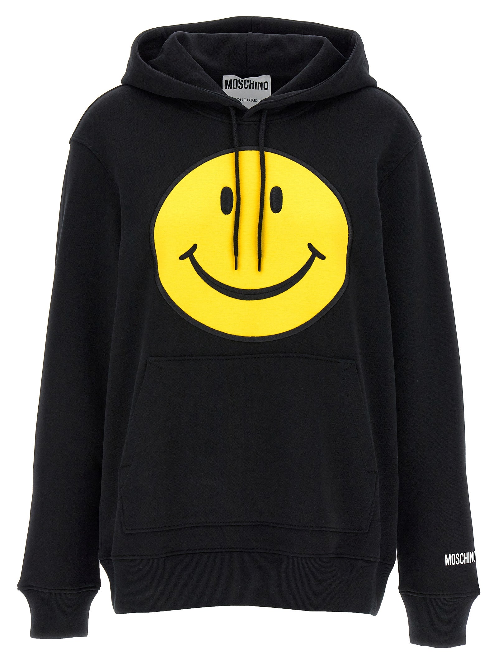 Moschino Black Cotton Hoodie