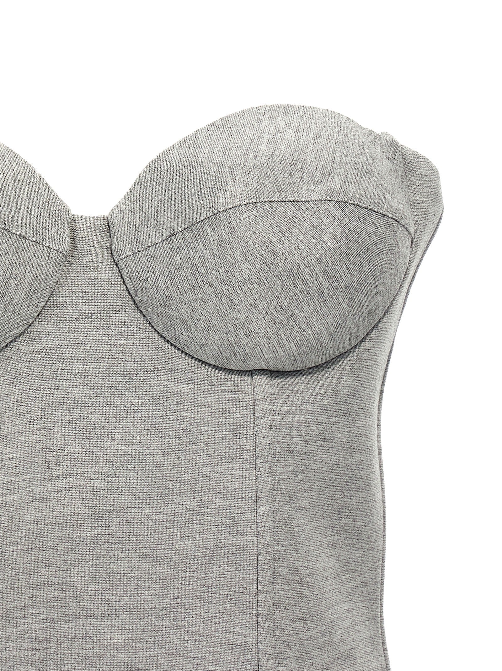Giuseppe Di Morabito Gray Viscose Sleeveles T-Shirt