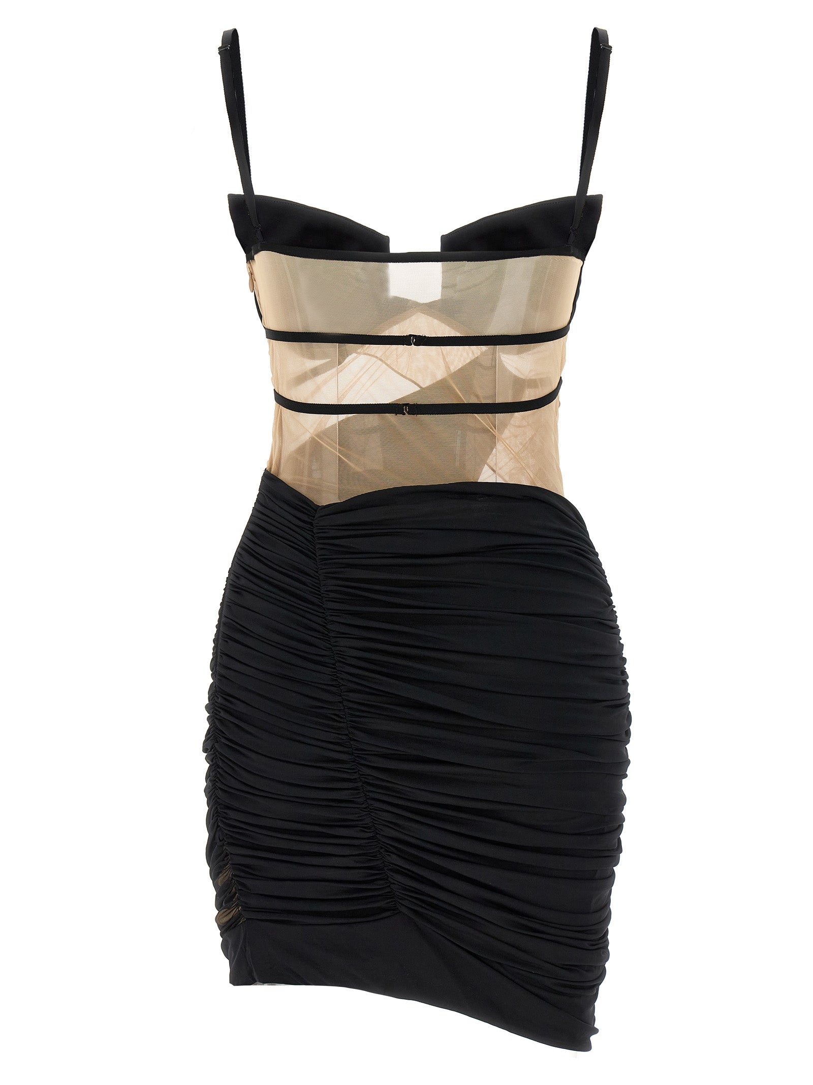 Nensi Dojaka Black Viscose Short Dress
