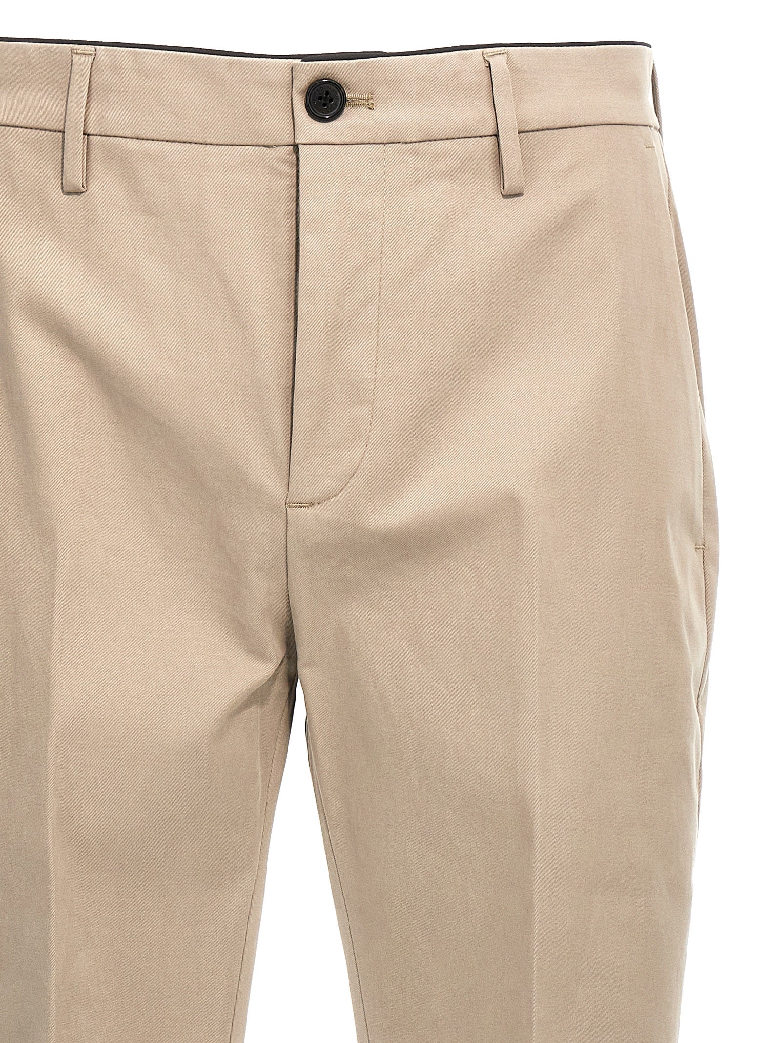 Department 5 Beige Cotton Casual Pants