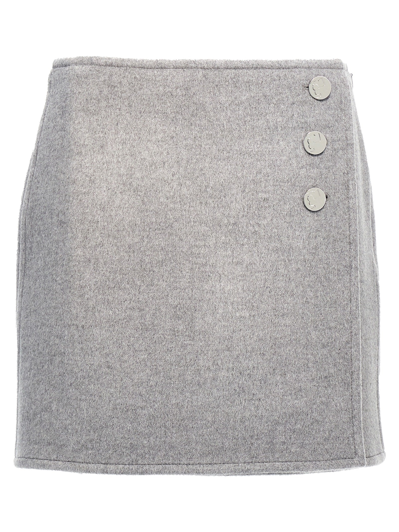Tory Burch Gray Wool Long Skirt