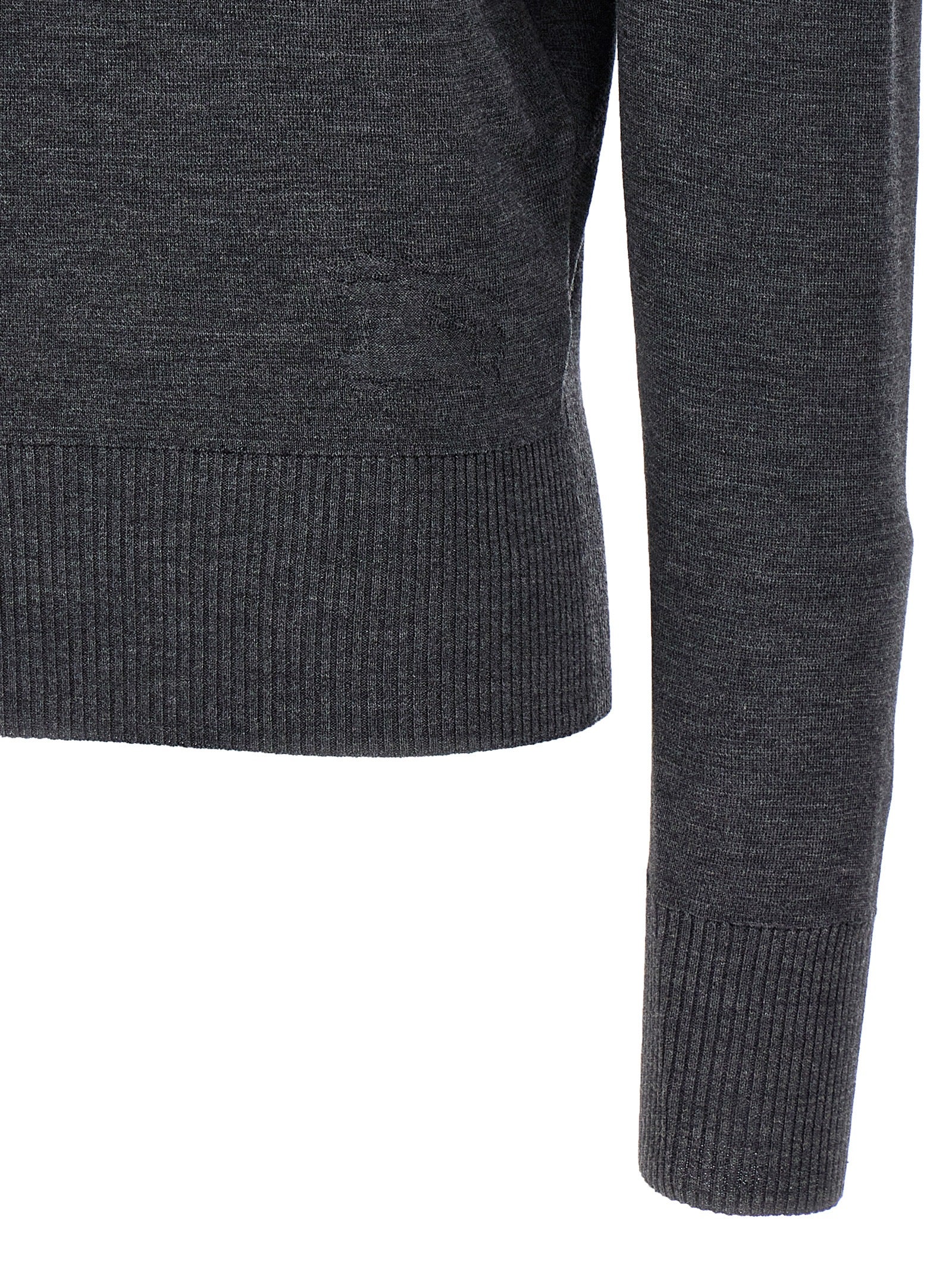 Burberry Gray Wool Cardigan