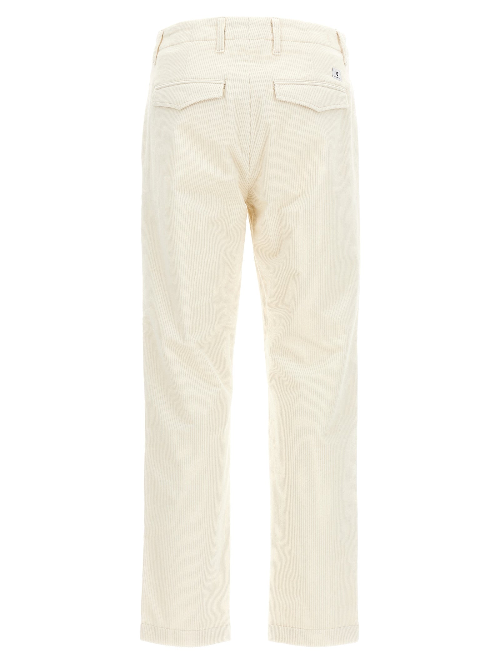 Department 5 White Cotton Casual Pants