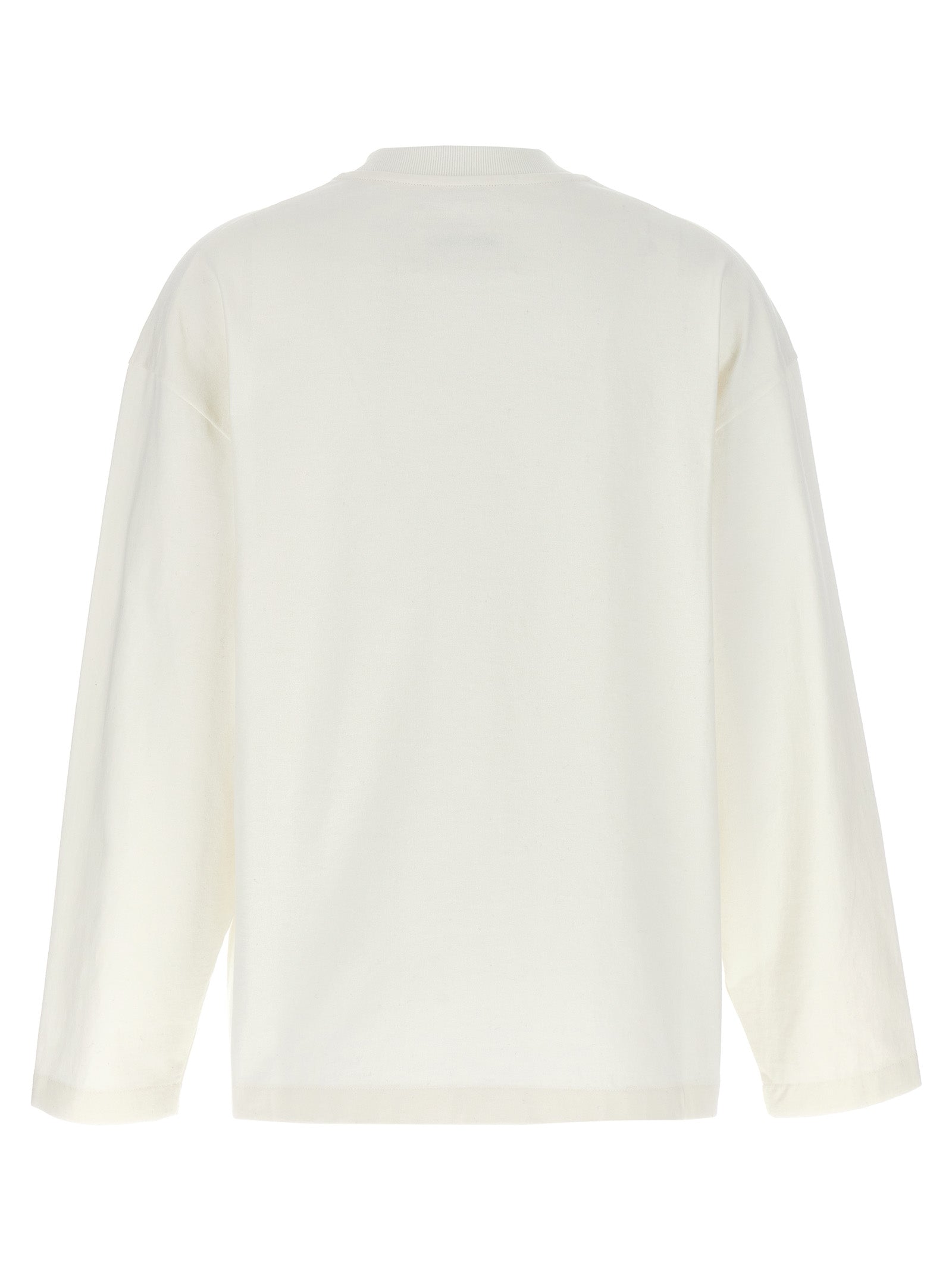 Jil Sander White Cotton Long Sleeve T-Shirt