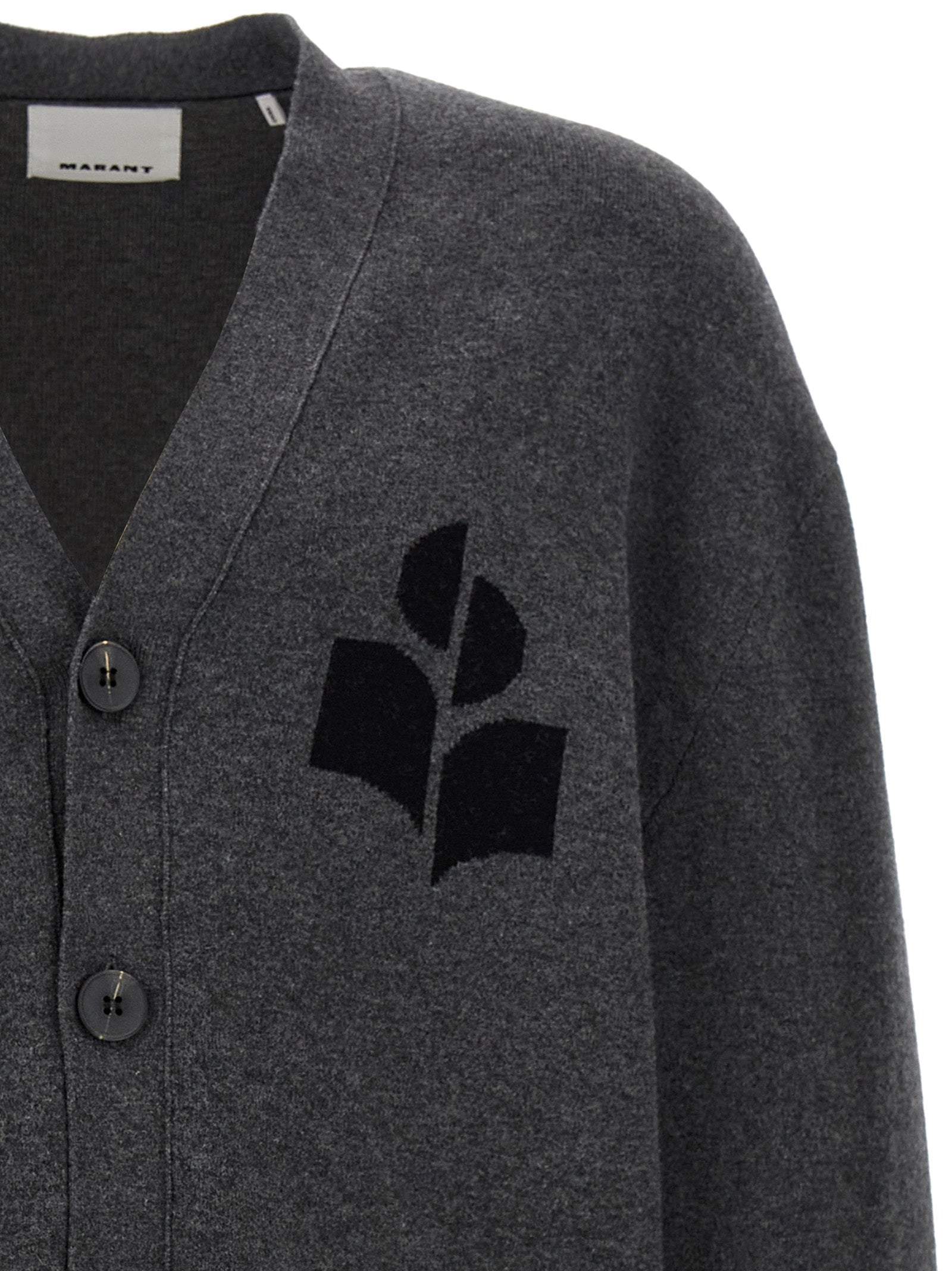 Isabel Marant Gray Cotton Cardigan